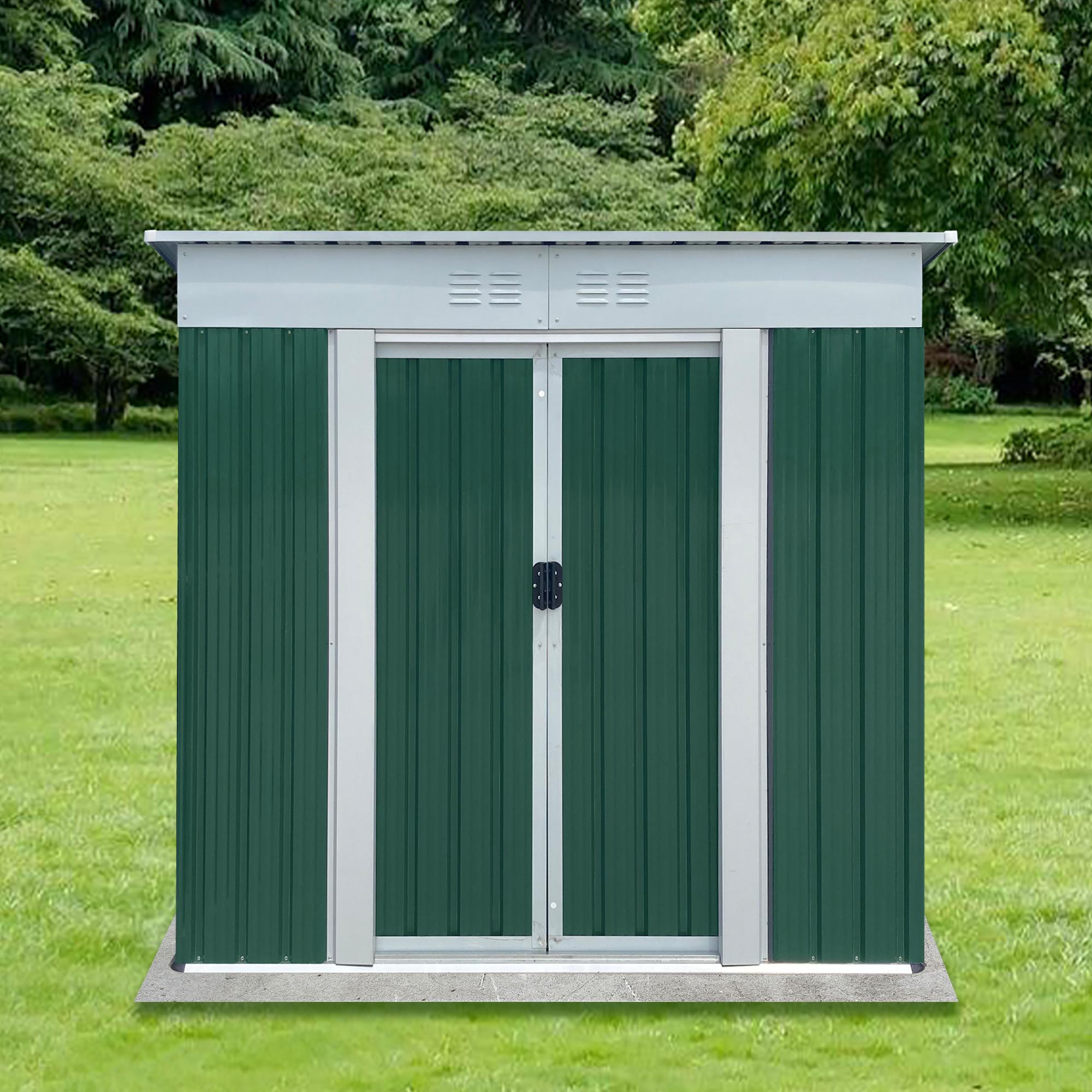 Bayfeve BF-92885-SD 6-Feet x 4-Feet Galvanized steel Storage Shed