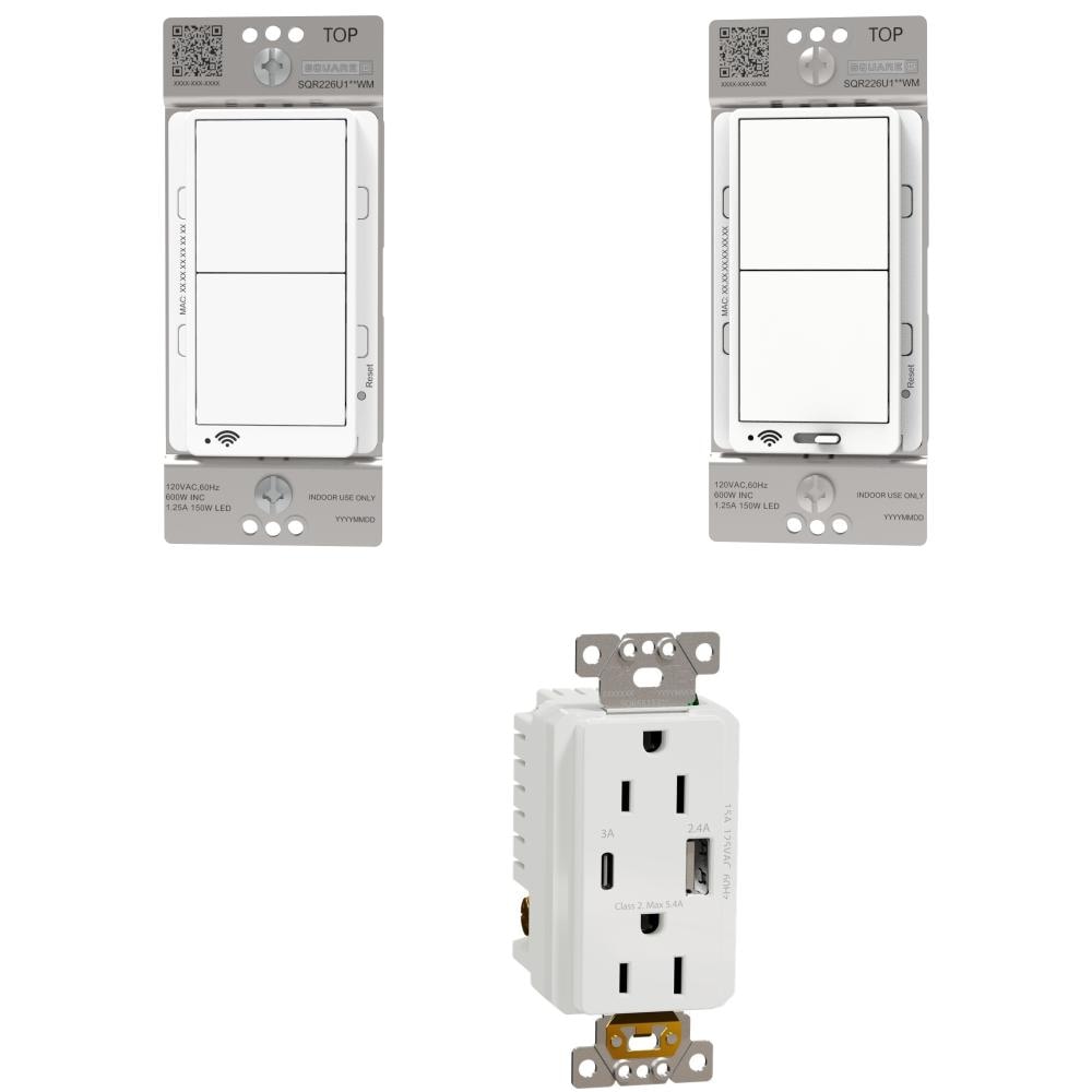 Square D  Matter Smart Device and USB Outlet Collection