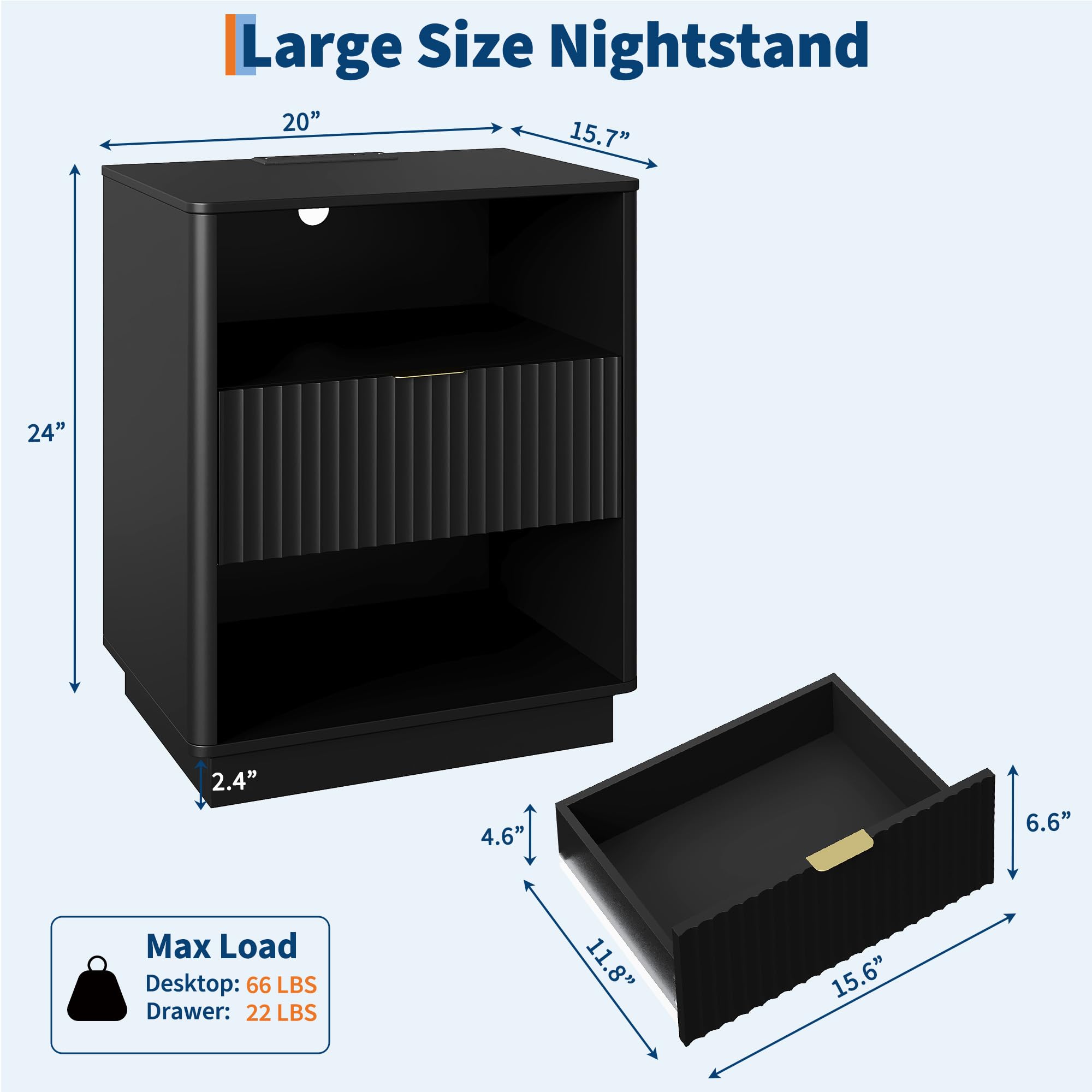 GarveeLife C3H-K7ZOPE-QO0NH5 nightstands - View #2