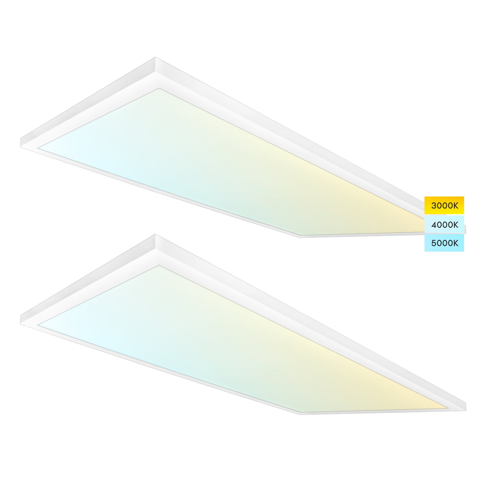 Monopoly muziek Echt Luxrite 2-Pack 4-ft x 2-ft Switchable White LED Panel Light in the LED  Panel Lights department at Lowes.com