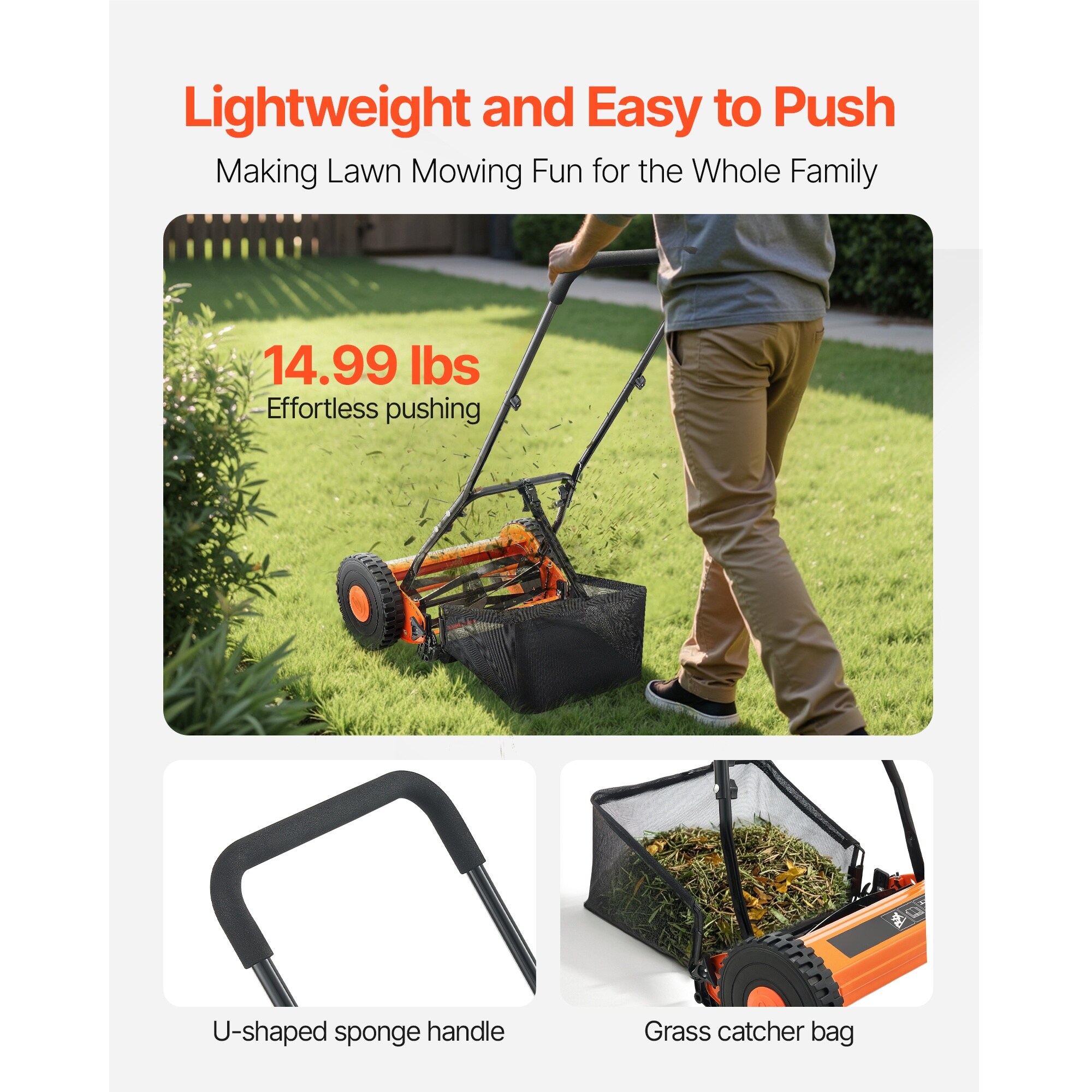 HyperDrop Cart X-TAL5F9BISV67 Push-Mower-Reel - View #2