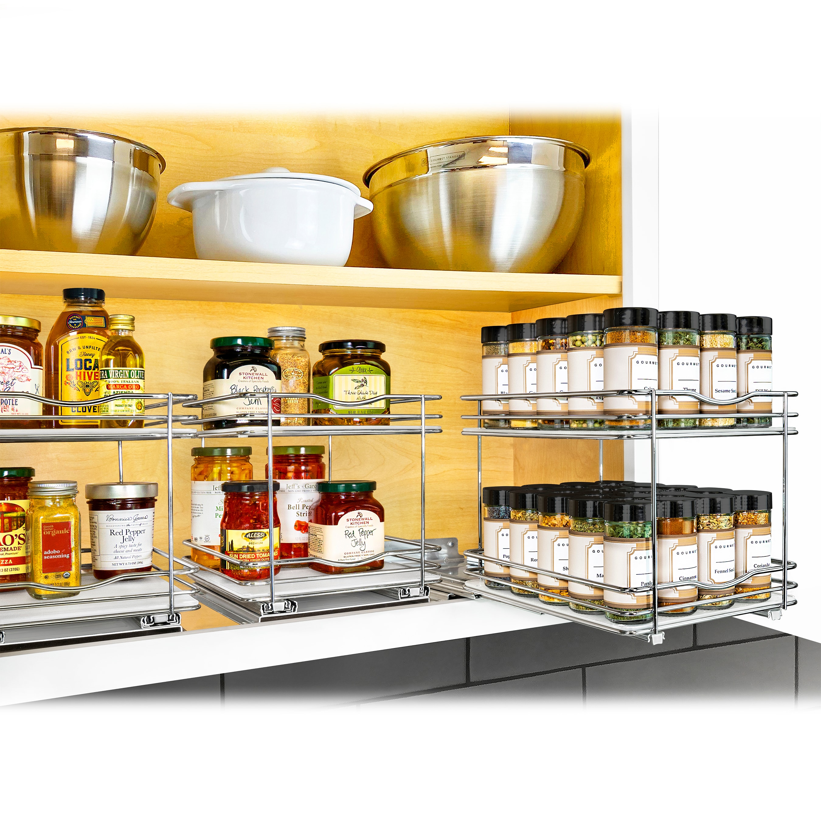 Pull Out Spice Rack Organizer for Cabinet