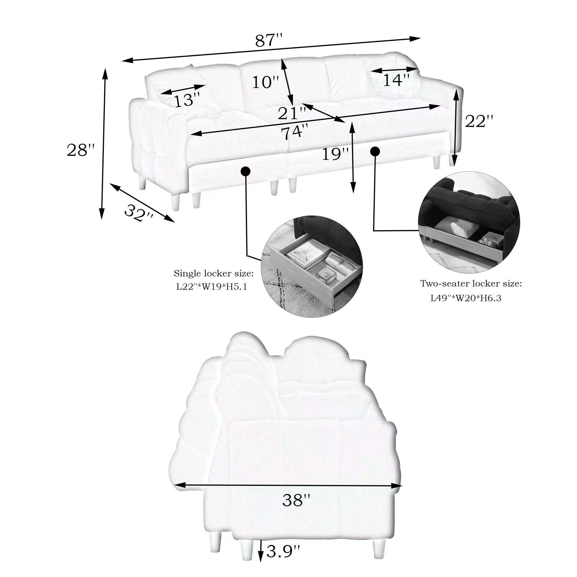 Bybafun YD2700086 Sofas-Loveseats - View #5