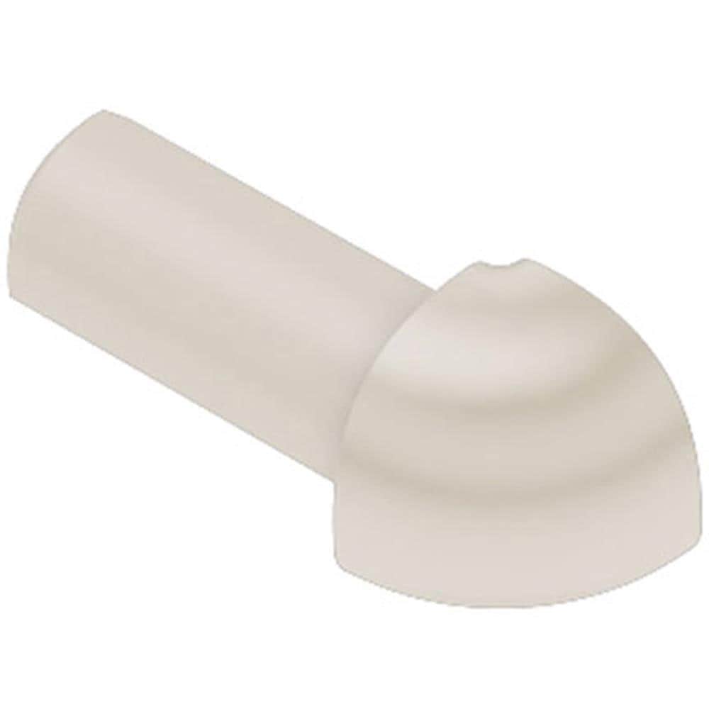 Schluter Systems E/PRO100SP Rondec 0.375-in W x 1.0-in L Sand pebble PVC Outside corner Tile Edge Trim