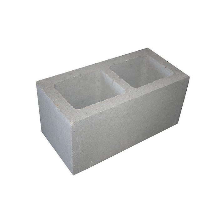 8-in W x 8-in H x 16-in L Cored Concrete Block in the Concrete Blocks  department at