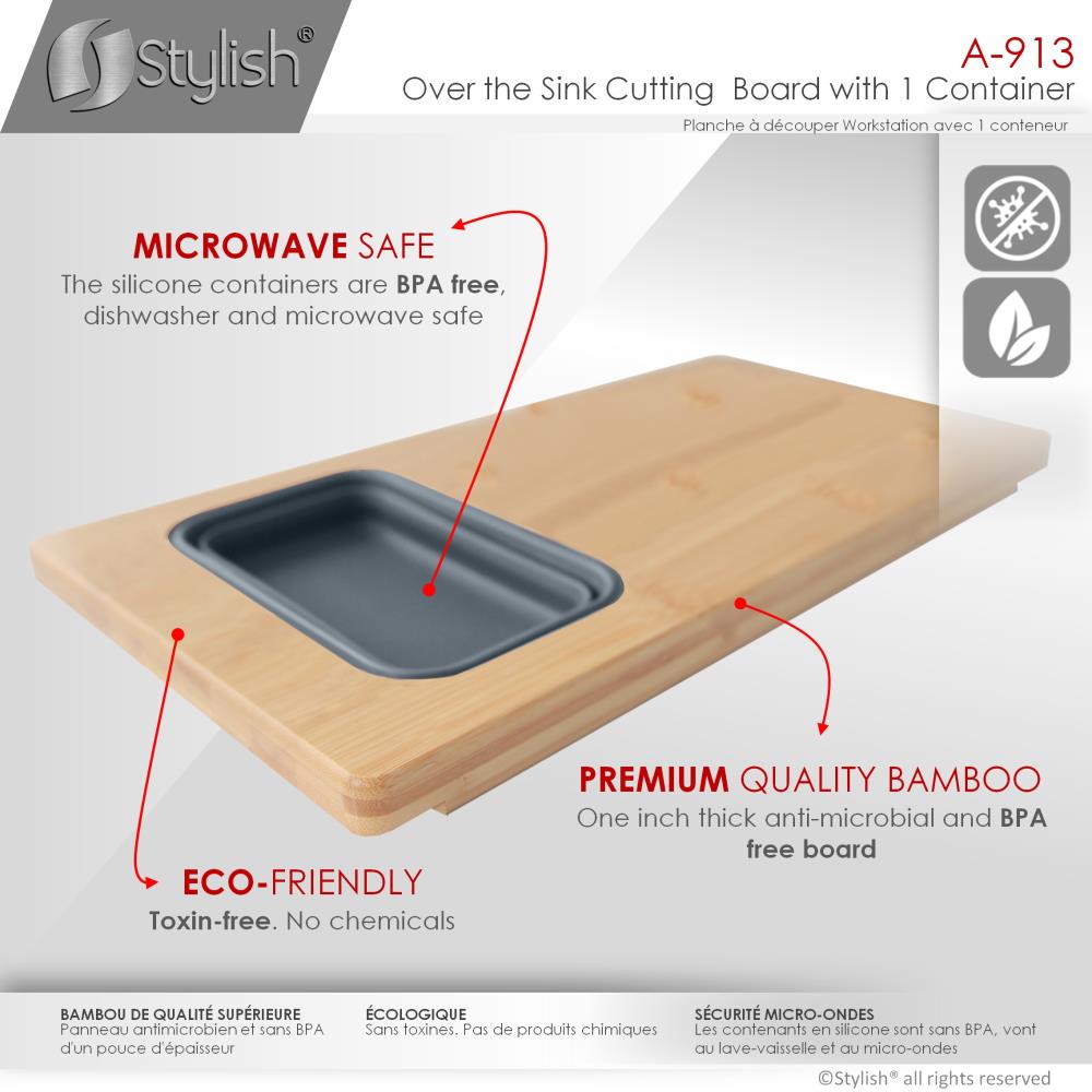 Dishwasher-Safe Bamboo Cutting Board