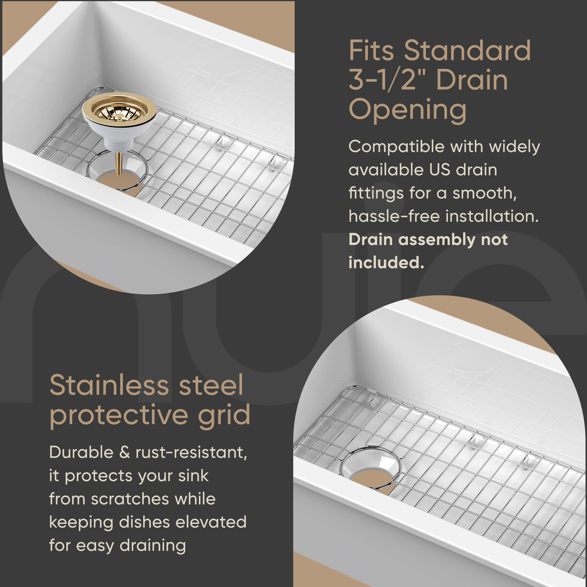 nuie 15031GL Kitchen-Sinks - View #7