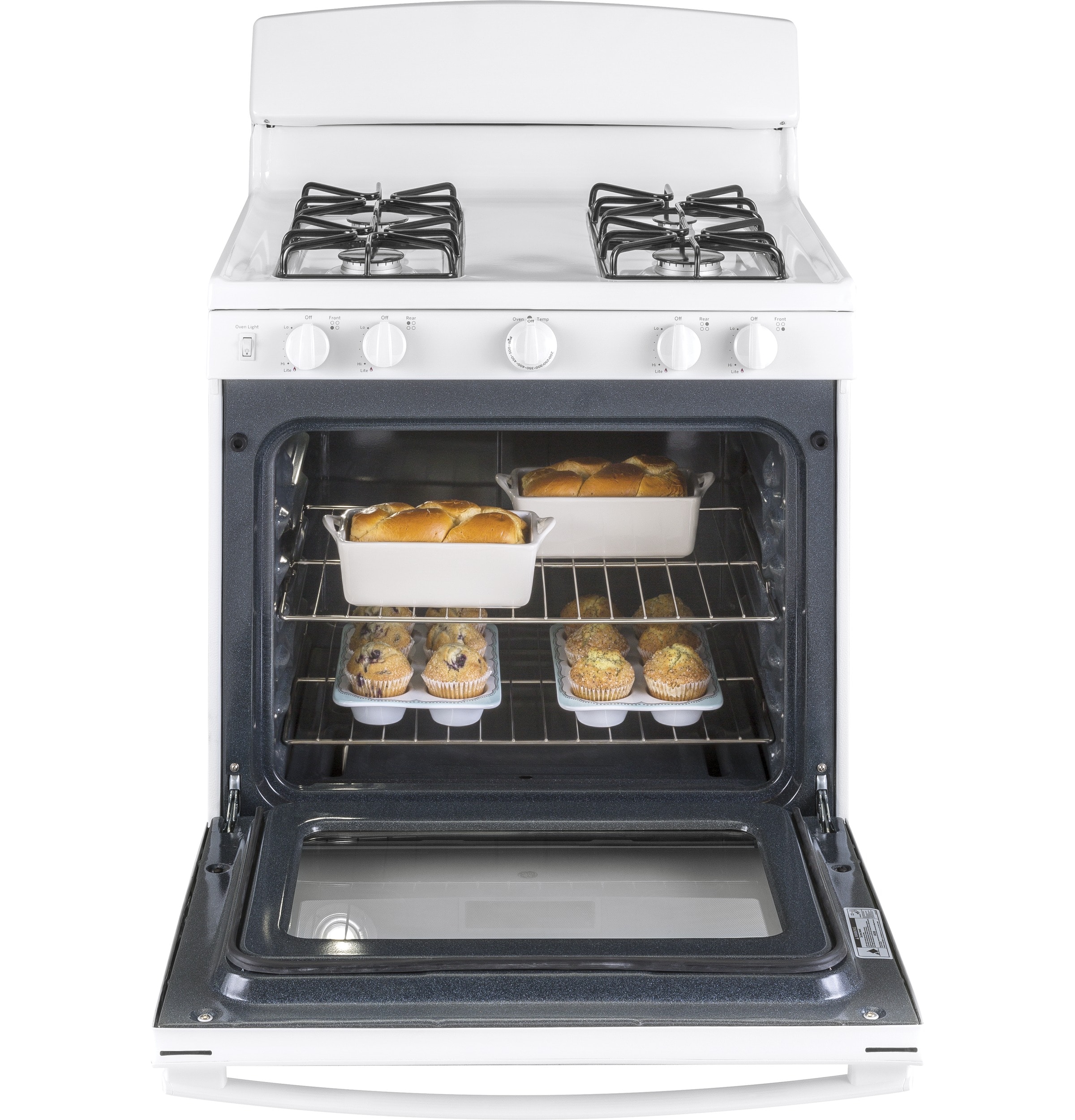 GE JGBS30DEKWW Freestanding-Gas-Ranges - View #2