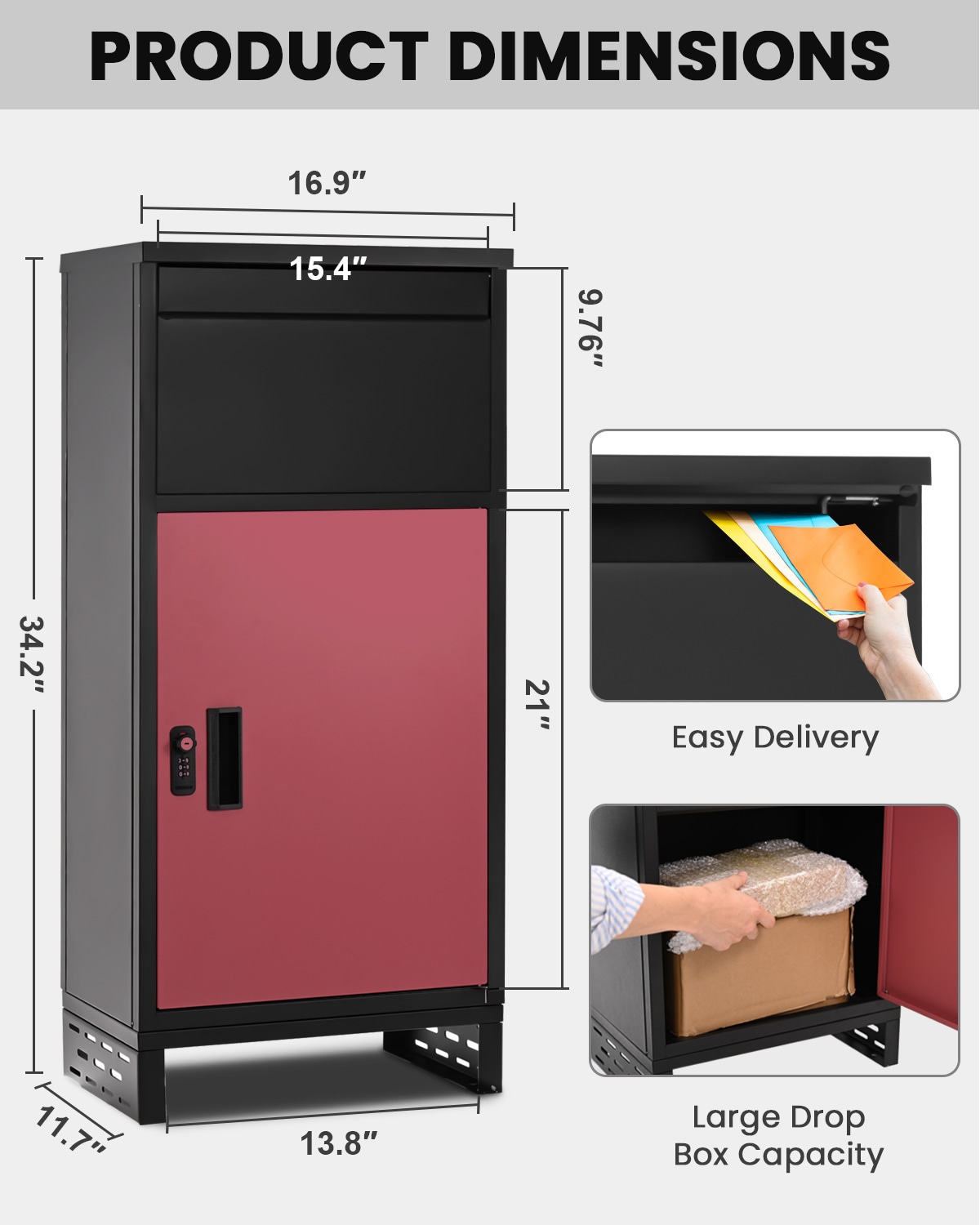 Esazn WAGON-D-BL-LYU mailboxes - View #3
