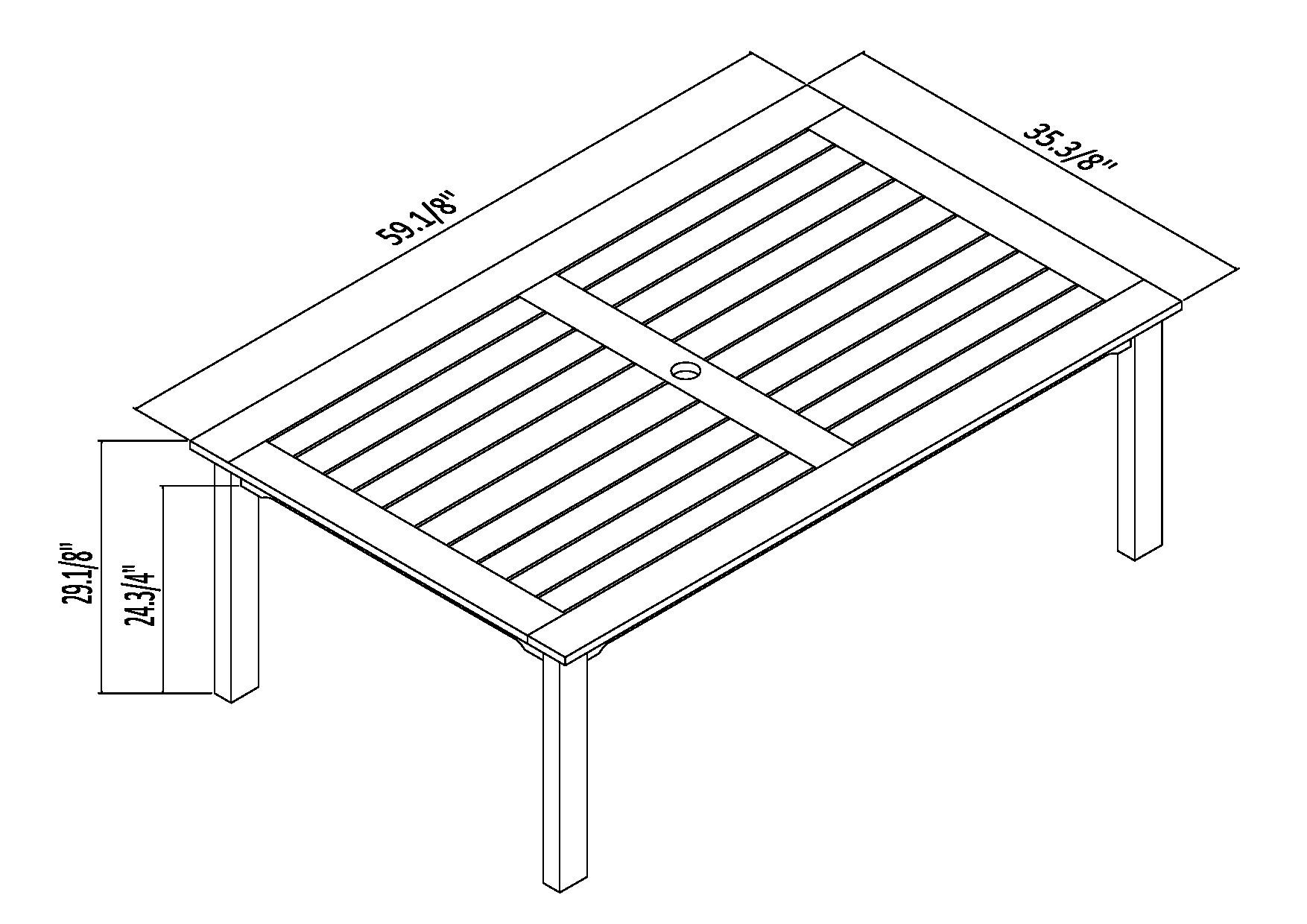 Amazonia 7-Piece Brown Patio Dining Set at Lowes.com