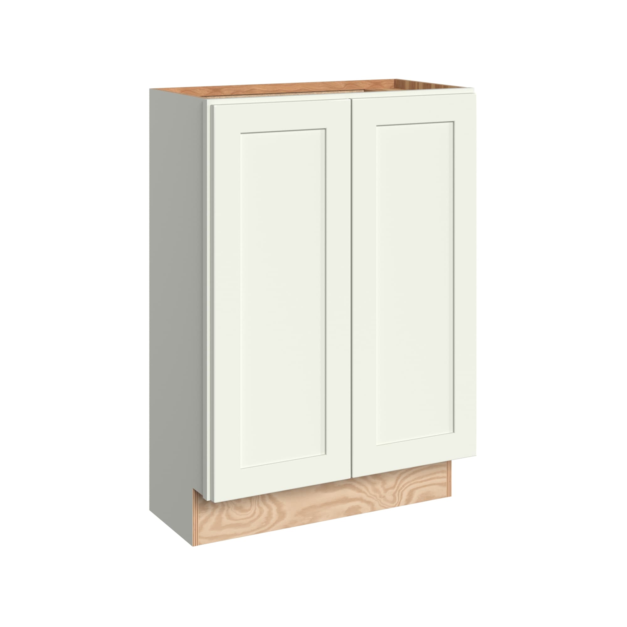 KraftMaid Momentum B2412.FHG71 Deveron 24-in W x 34.5-in H x 12-in D Dove White Base Fully assembled Plywood Cabinet (Recessed Panel Shaker)