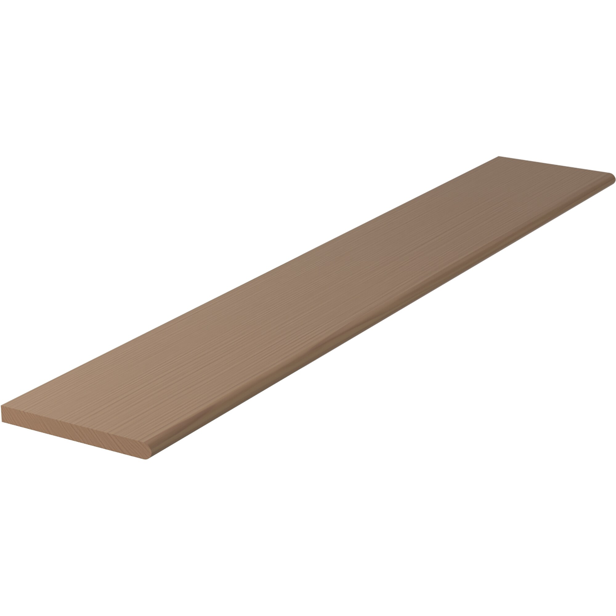 L.J. Smith Stair Systems 807010X60-P 60-in x 10.5-in x 1-in Brown Poplar No return Bullnose Stair Tread