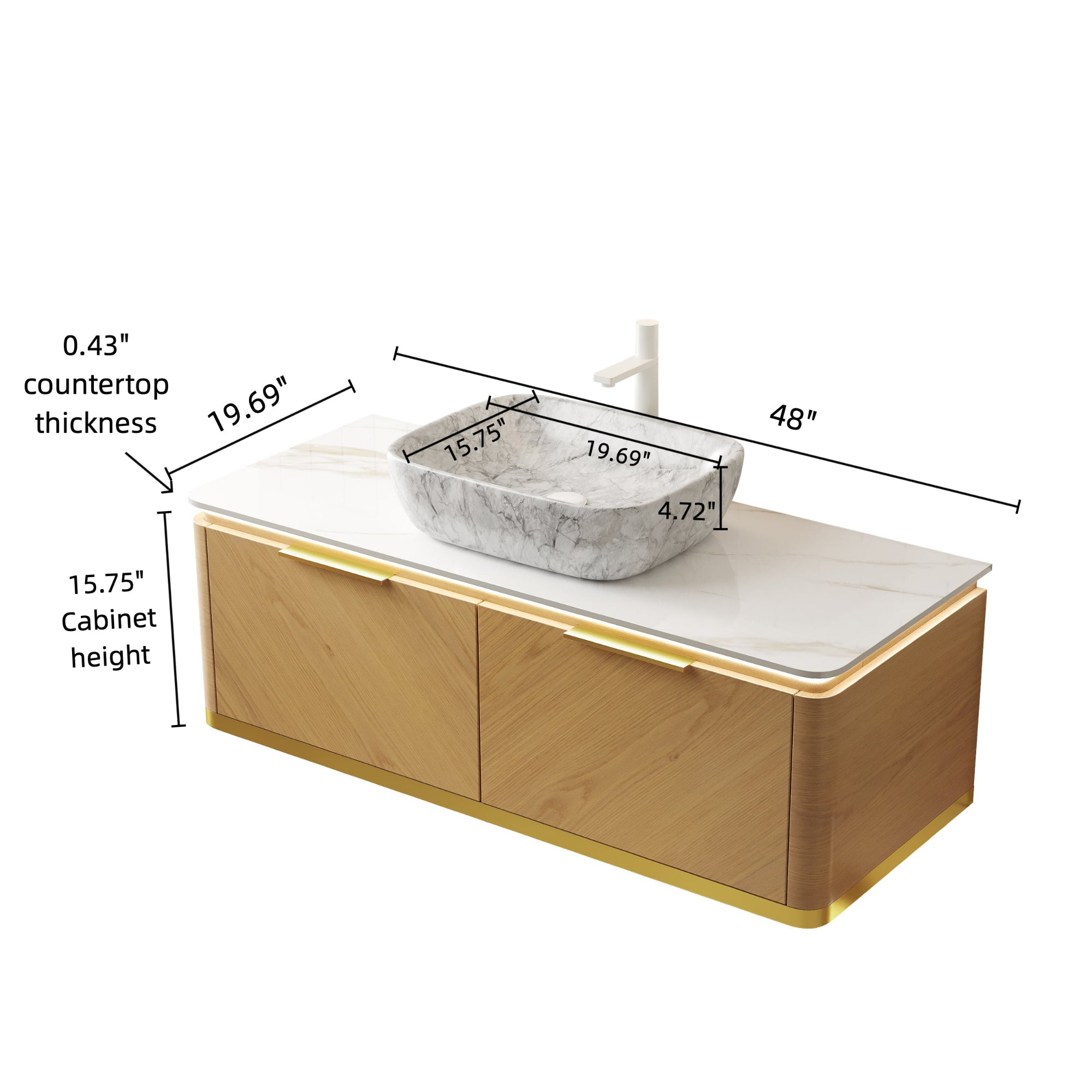 Boyel Living BL-W3377-00307 Bath-Vanity-Combo - View #2