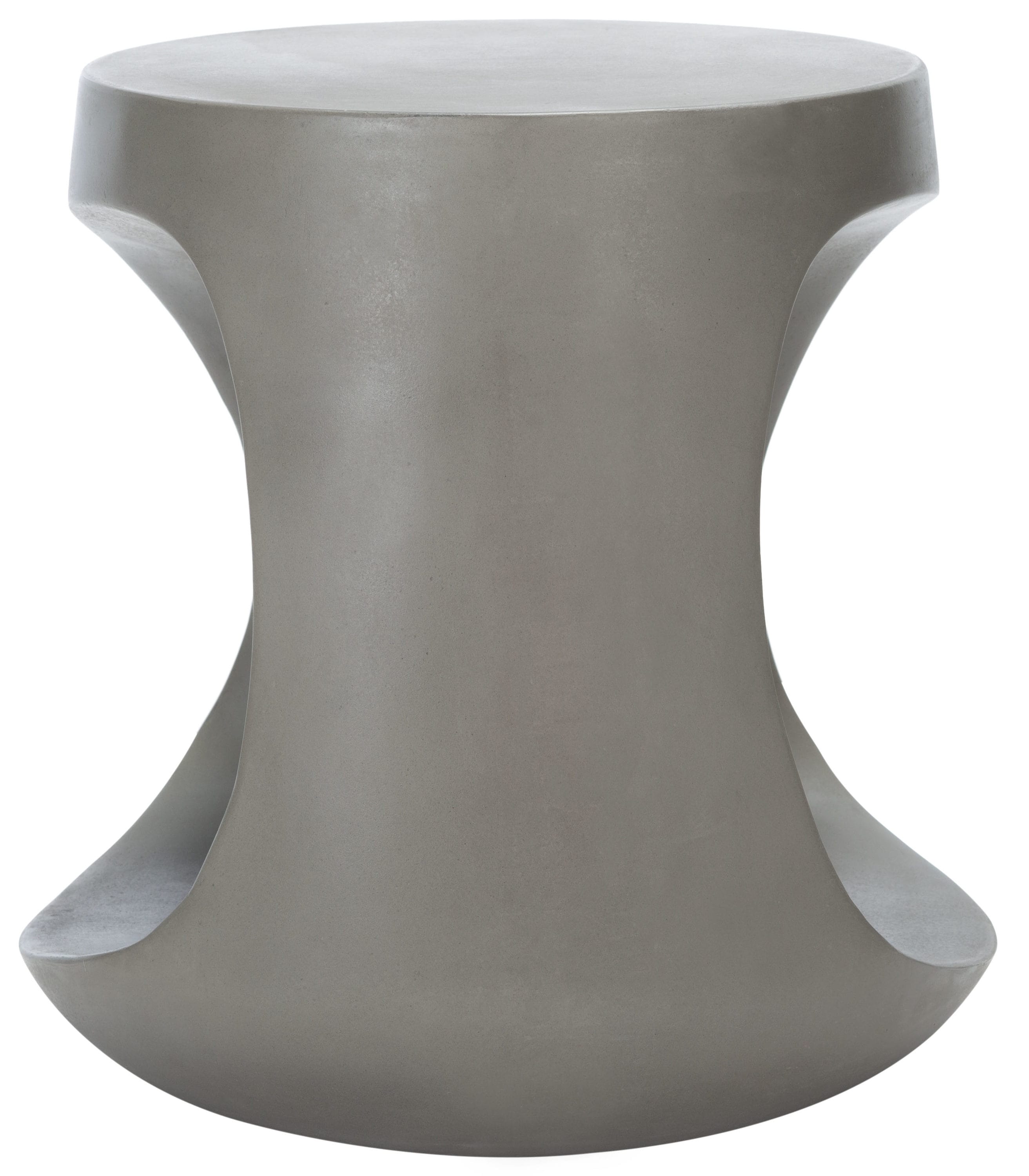Vikki Dark Grey Concrete Modern Accent Stool