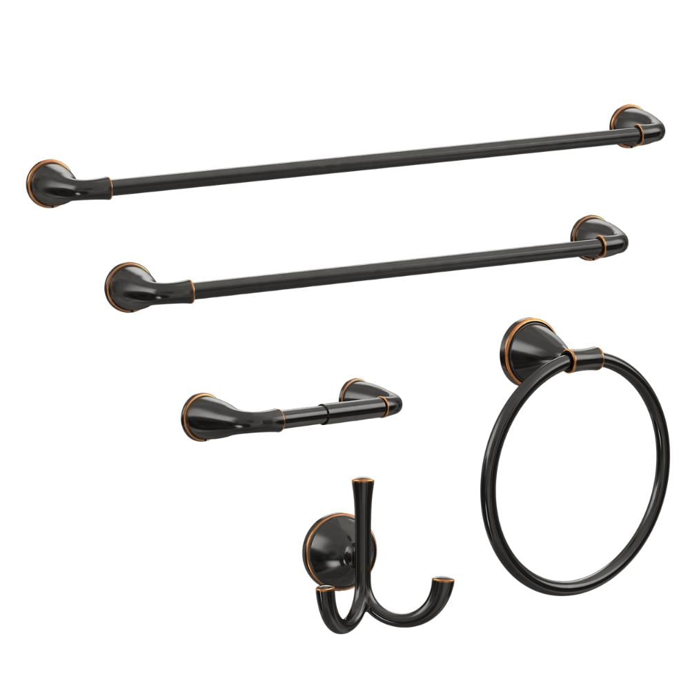 Peerless Ashlar Double-Hook Oil Rubbed Bronze Towel Hook Lowes.com