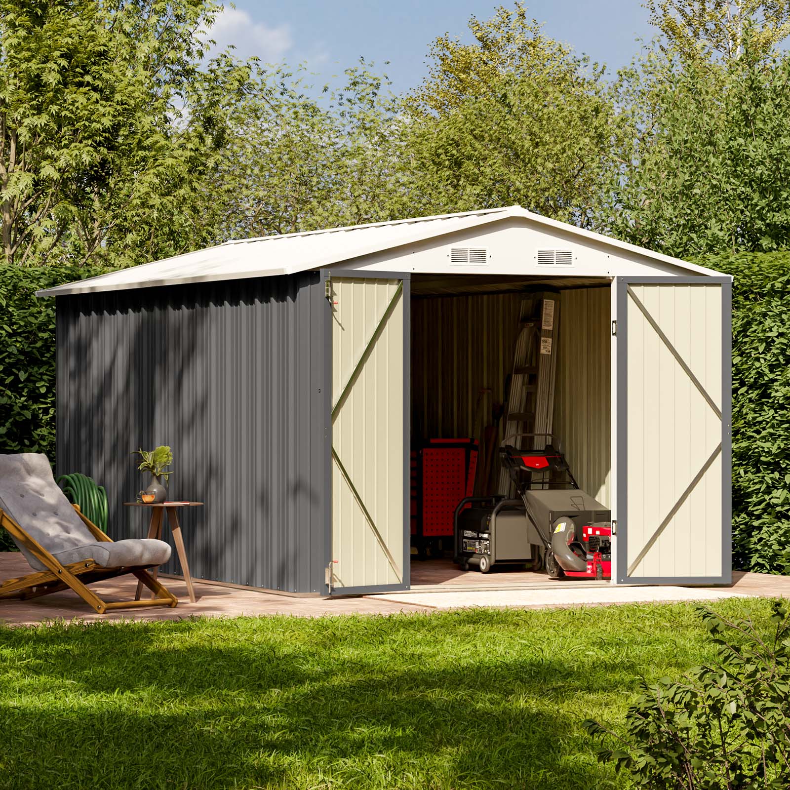 Patiowell WES-0356-4 Metal-Storage-Buildings-Sheds - View #3