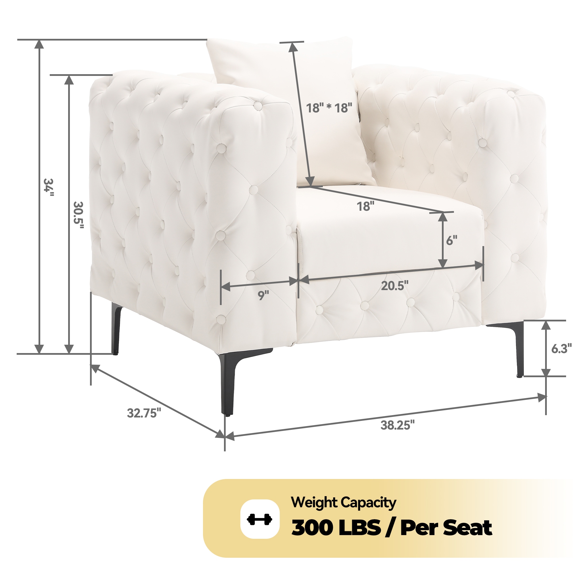 FARATI G301-WHITE-1 chairs - View #3