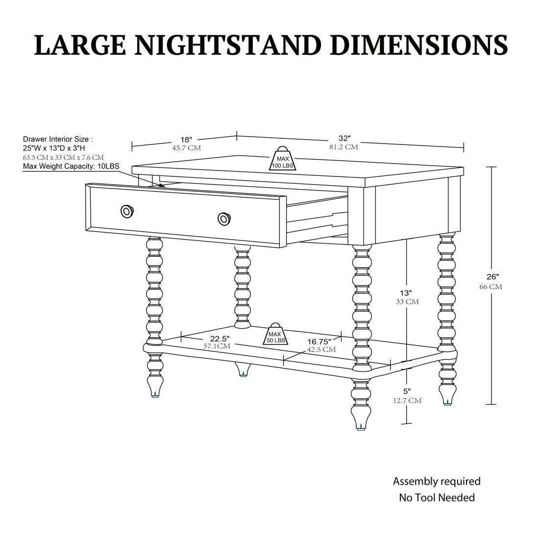 CHITA CTK-340 nightstands - View #5