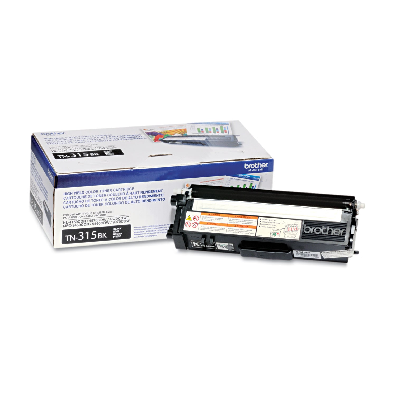 Brother TN315BK High-Yield Toner 6000 Page-Yield Black