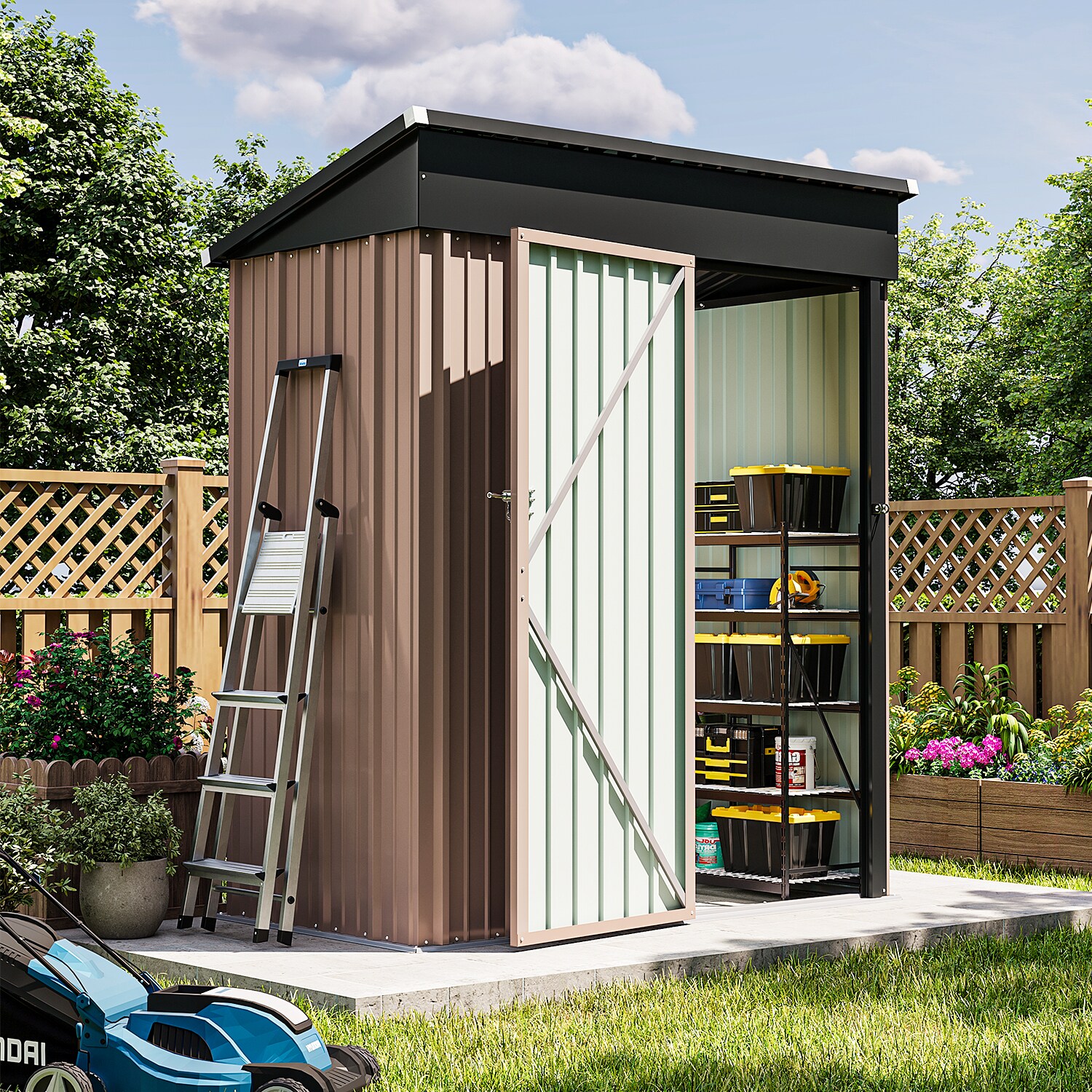 AOXUN ZZ-SD-050356R Metal-Storage-Buildings-Sheds - View #3