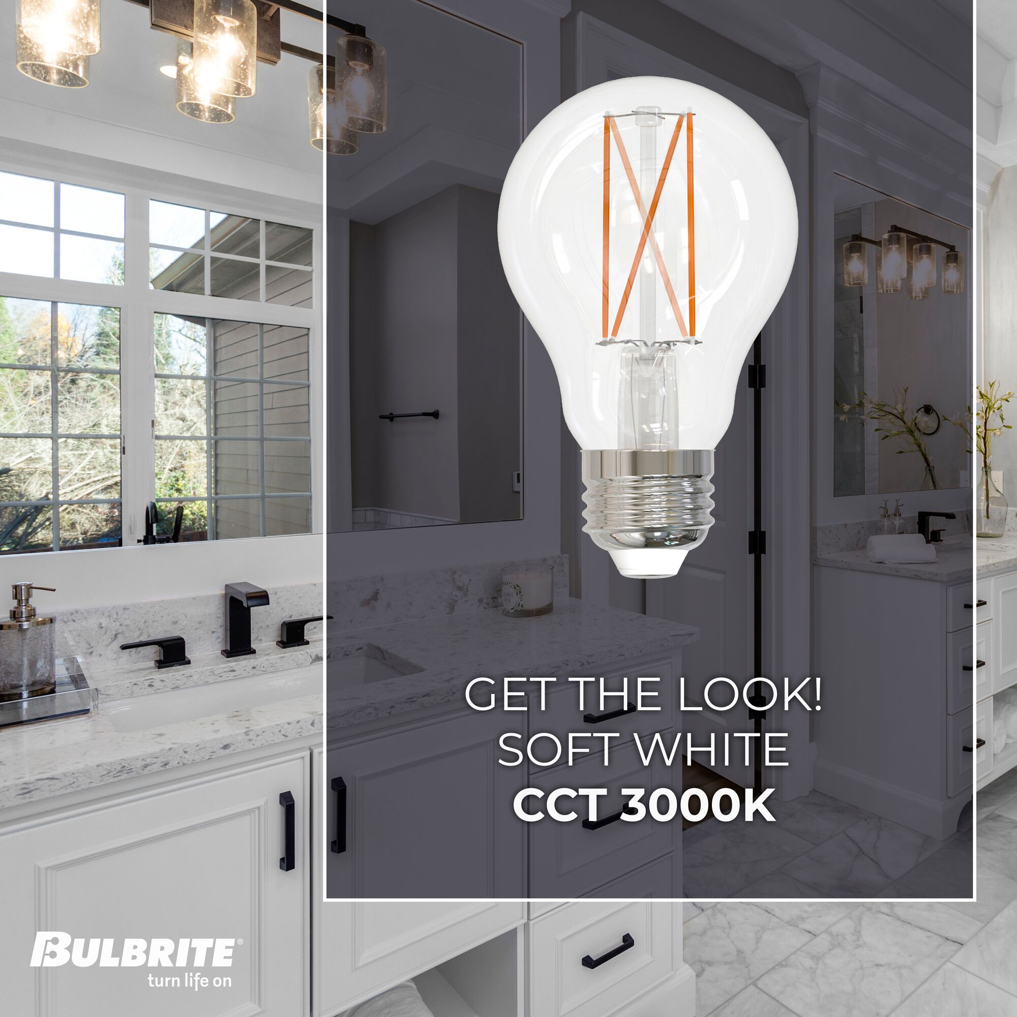 Clear 60 Watt Equivalent Dimmable LED Filament Light Bulb