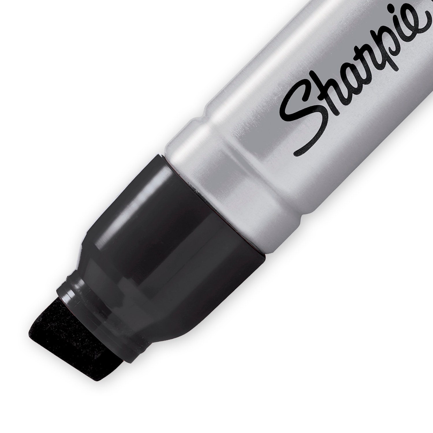 12 Sharpie Super Permanent Black Markers, Fine Point Larger Size