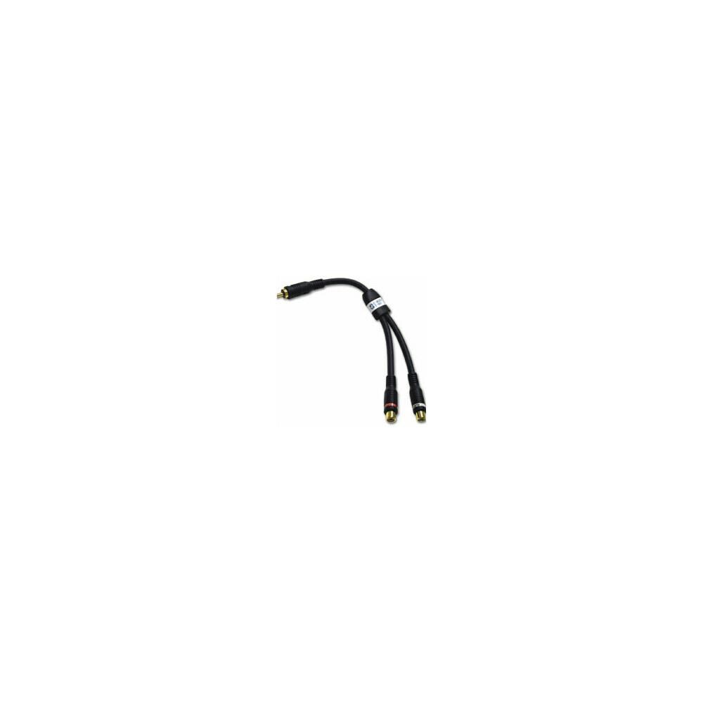 FastTrack ZX9CTG3497 VELOCITY RCA PLUG-RCA JACK x2 ADAPTER Y-CABLE