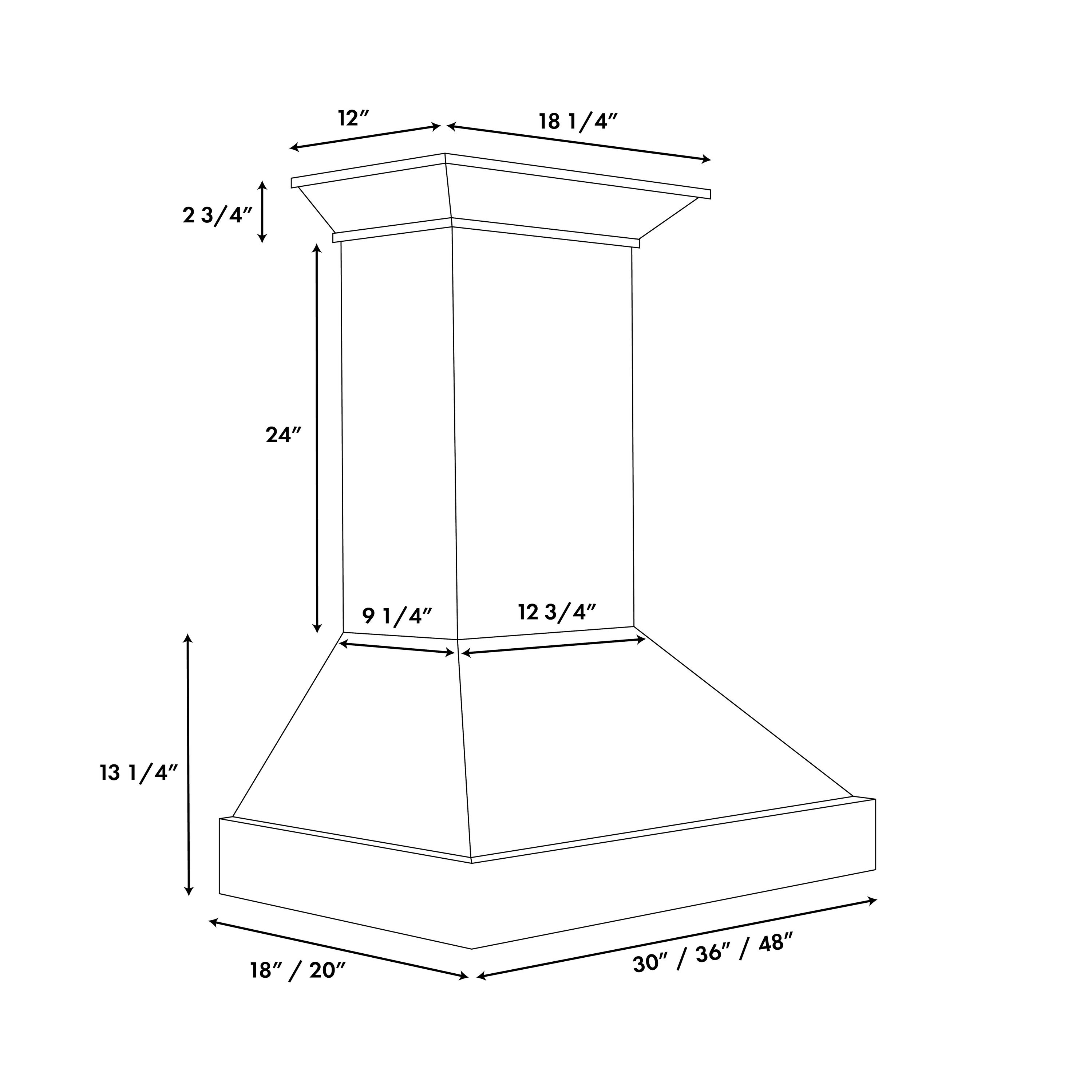 ZLINE KITCHEN & BATH KBWW-30 Wall-Mounted-Range-Hoods - View #6
