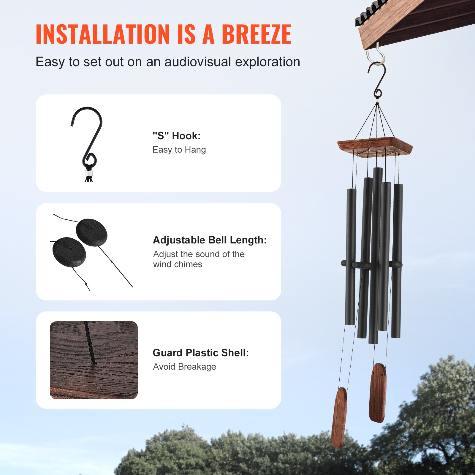 VEVOR SCJSFLHS48IN12130V0 Wind-Chimes - View #6