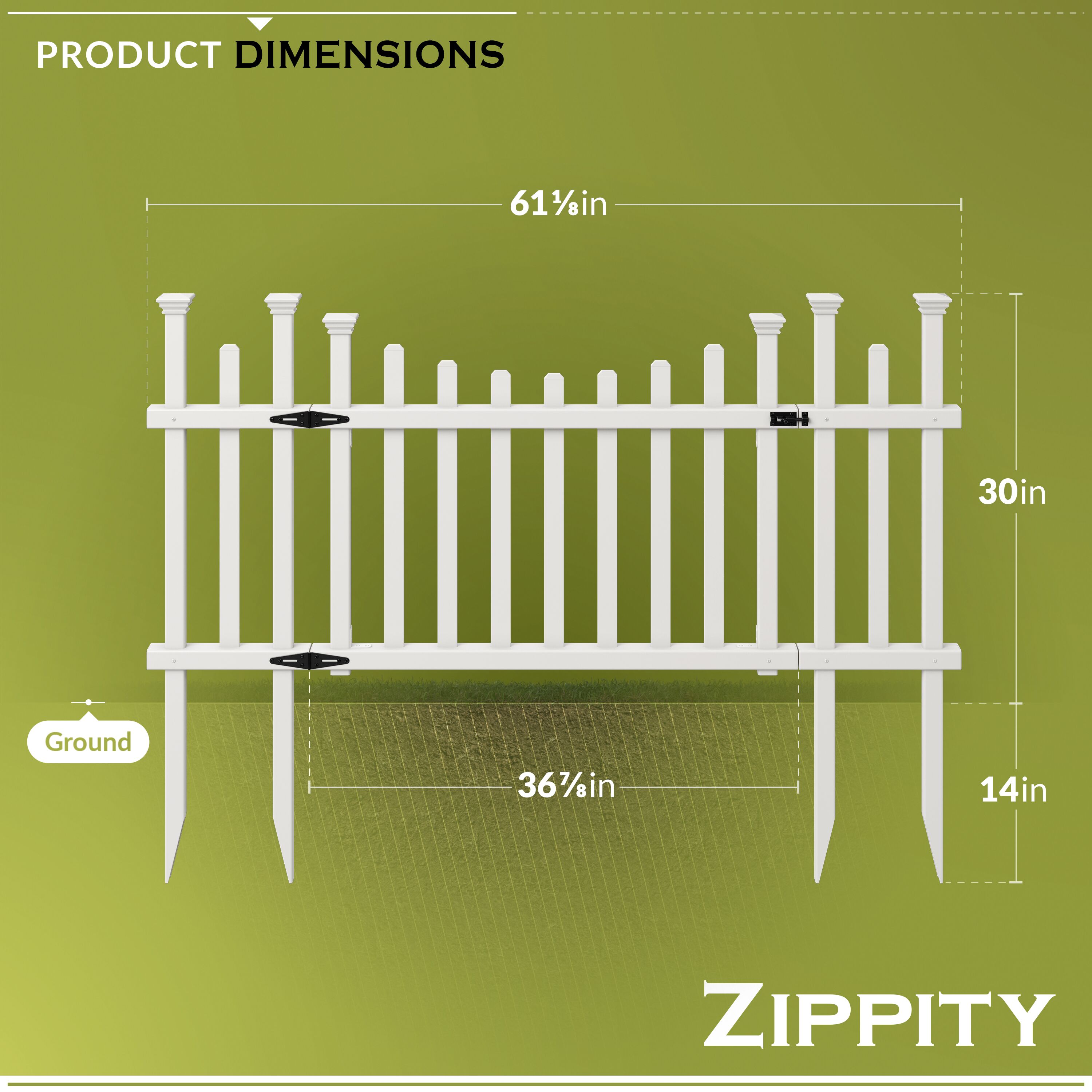 Zippity Outdoor Products ZP19028 Vinyl-Fence-Panels - View #6