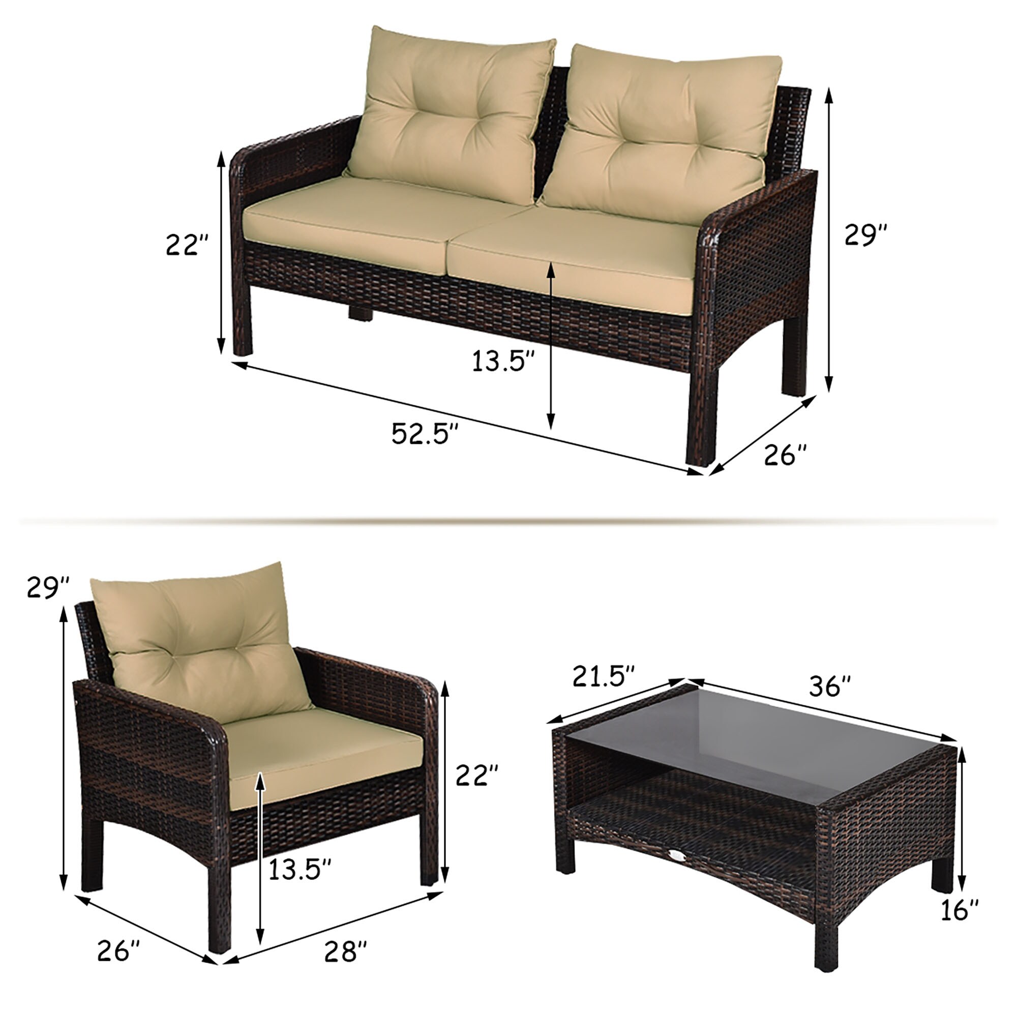 CASAINC CEW-012BLDB13X2 Patio-Conversation-Sets - View #3