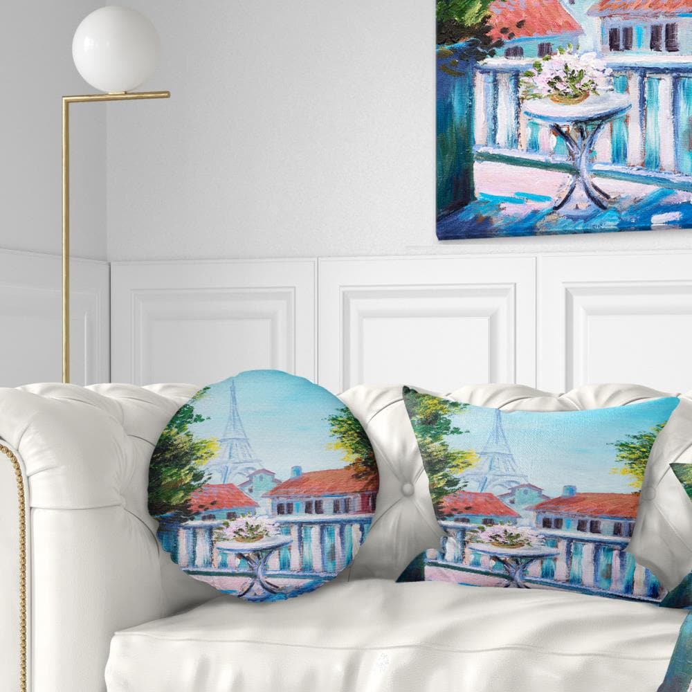 Designart CU6001-12-20 12-in x 20-in Blue Indoor Decorative Pillow