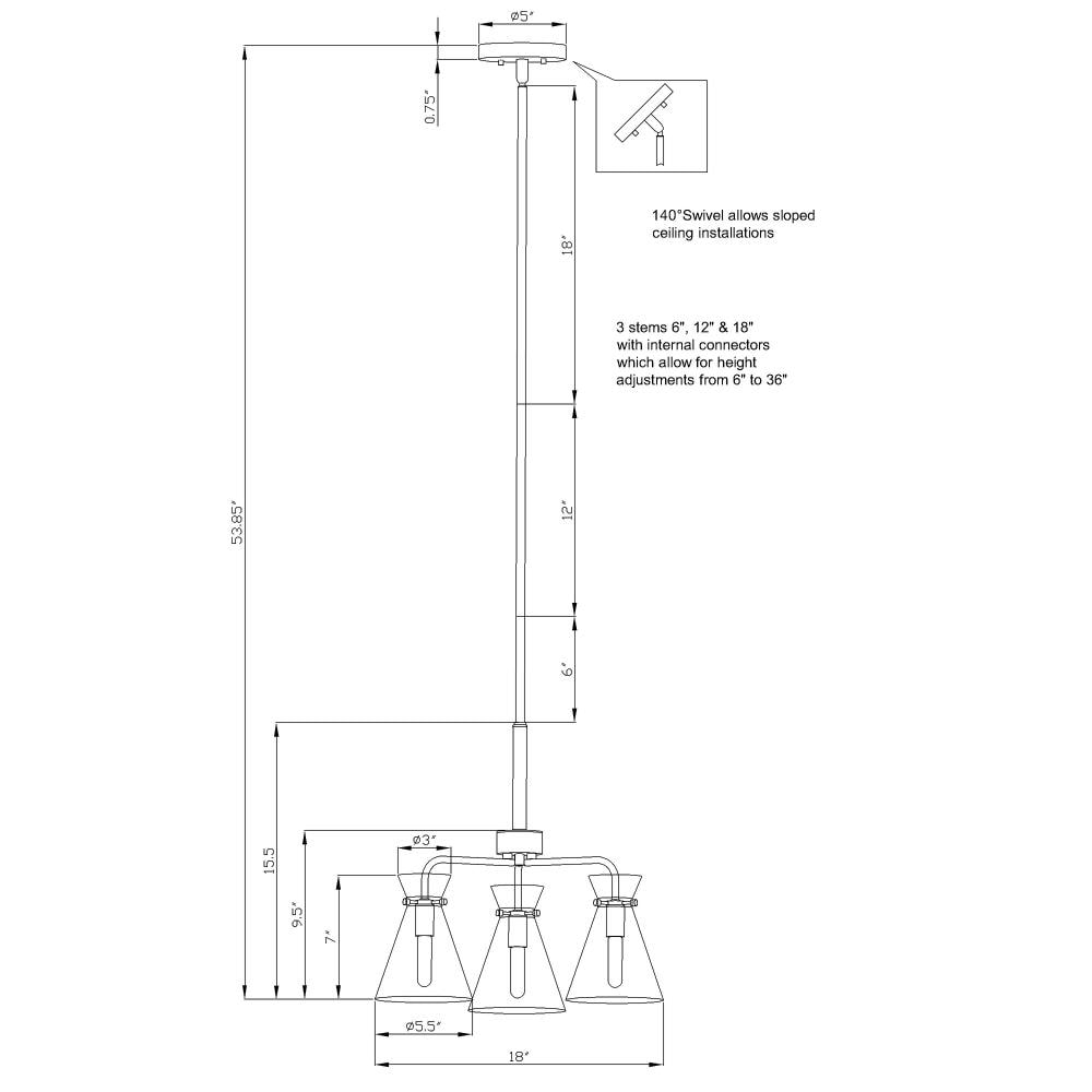 Forte Lighting 2733-03-12 b090015 - View #4