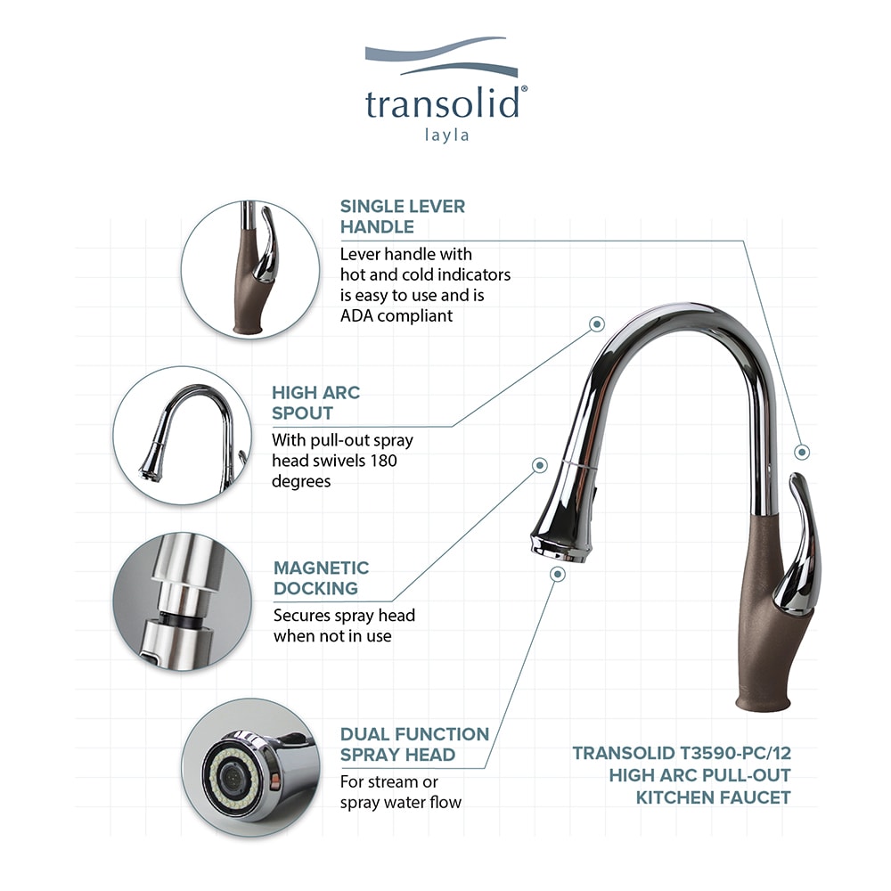 Transolid T3590-PC/12 Kitchen-Faucets - View #4