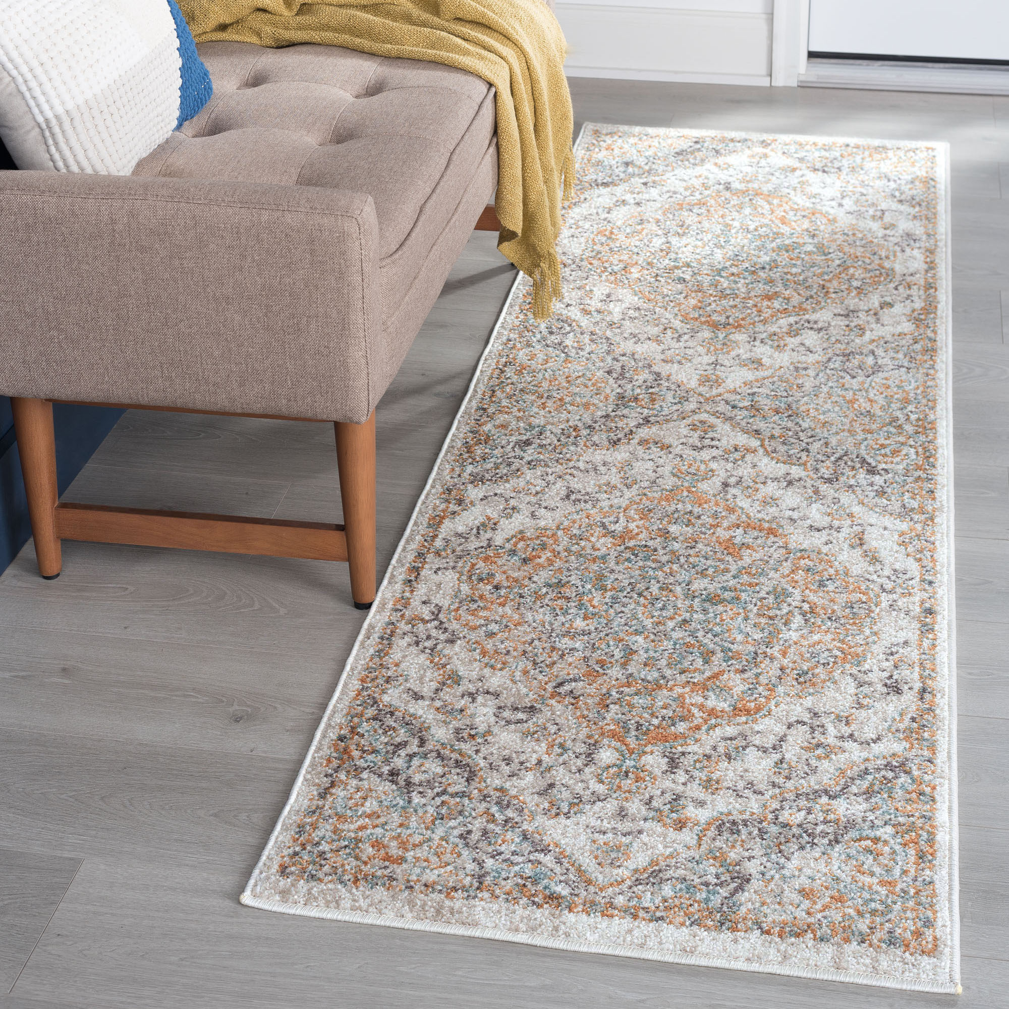 Tayse BCL1001 2X8 Barclay 2 x 8 (ft) Loomed Polypropylene Terra Rectangular Indoor Runner rug