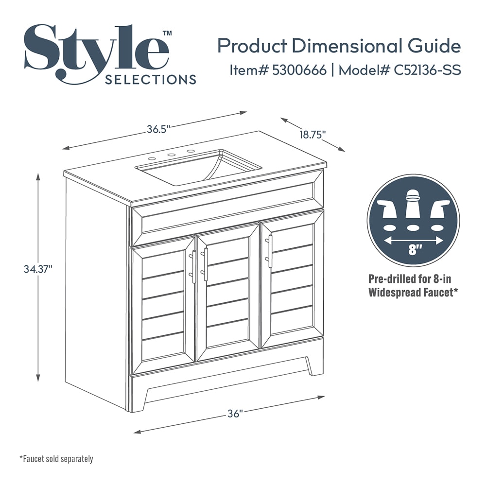 Style Selections C52136-SS Bath-Vanity-Combo - View #5