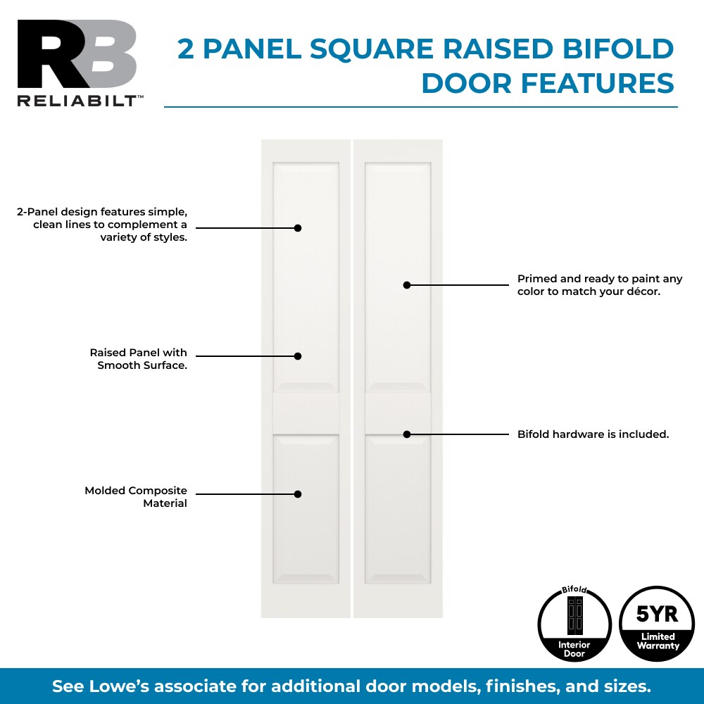 RELIABILT PRO10084202 Bifold-Sliding-Closet-Doors - View #2