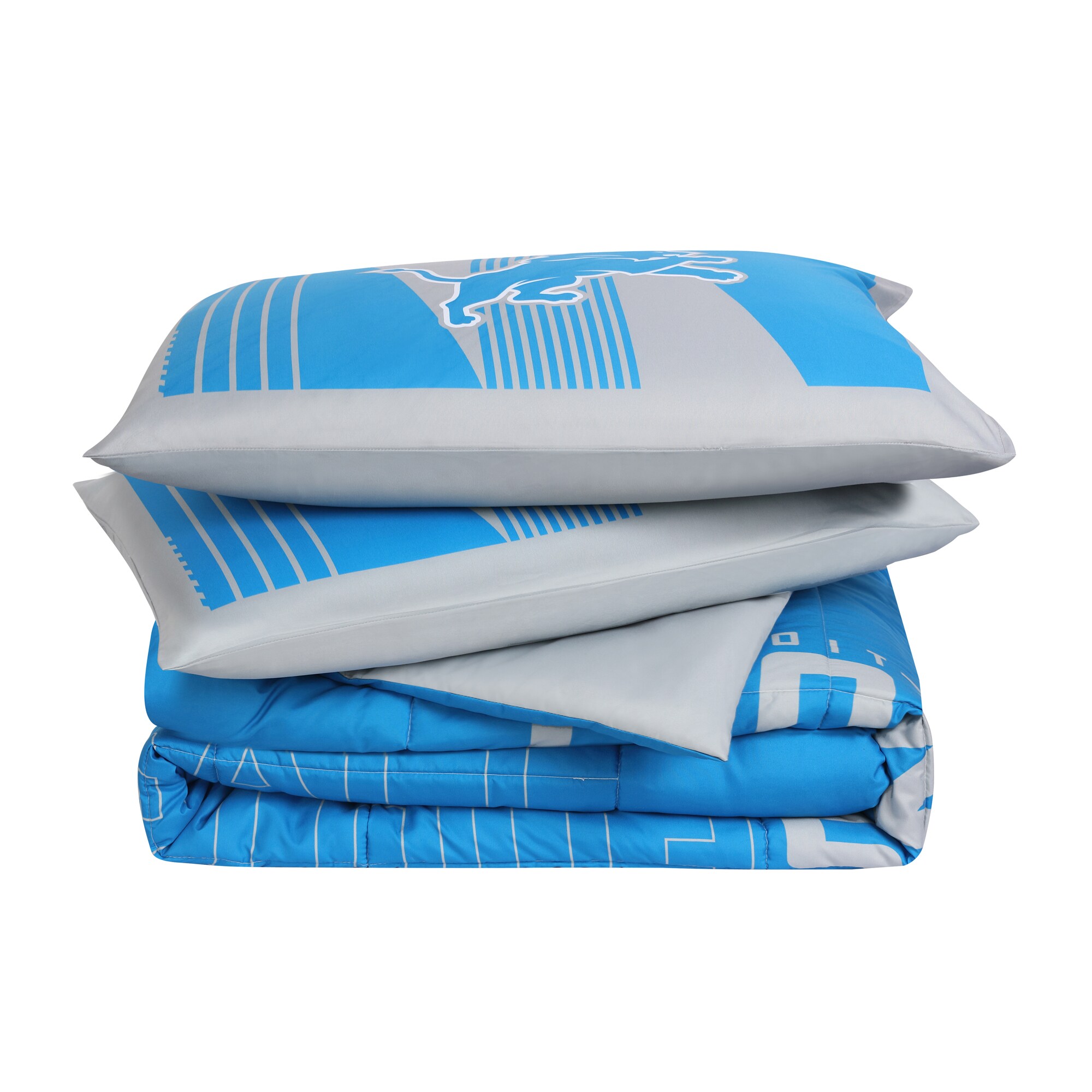 Cathay Sports Detroit Lions 5-Piece Honolulu Blue/Silver Queen Bundle Set  in the Bedding Sets department at