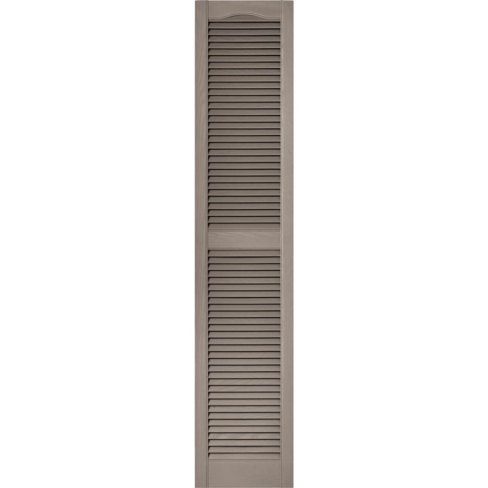 Vantage V1711472008 14.563-in W x 71.875-in H Clay Louvered Exterior Shutters ( 1 -Pack )