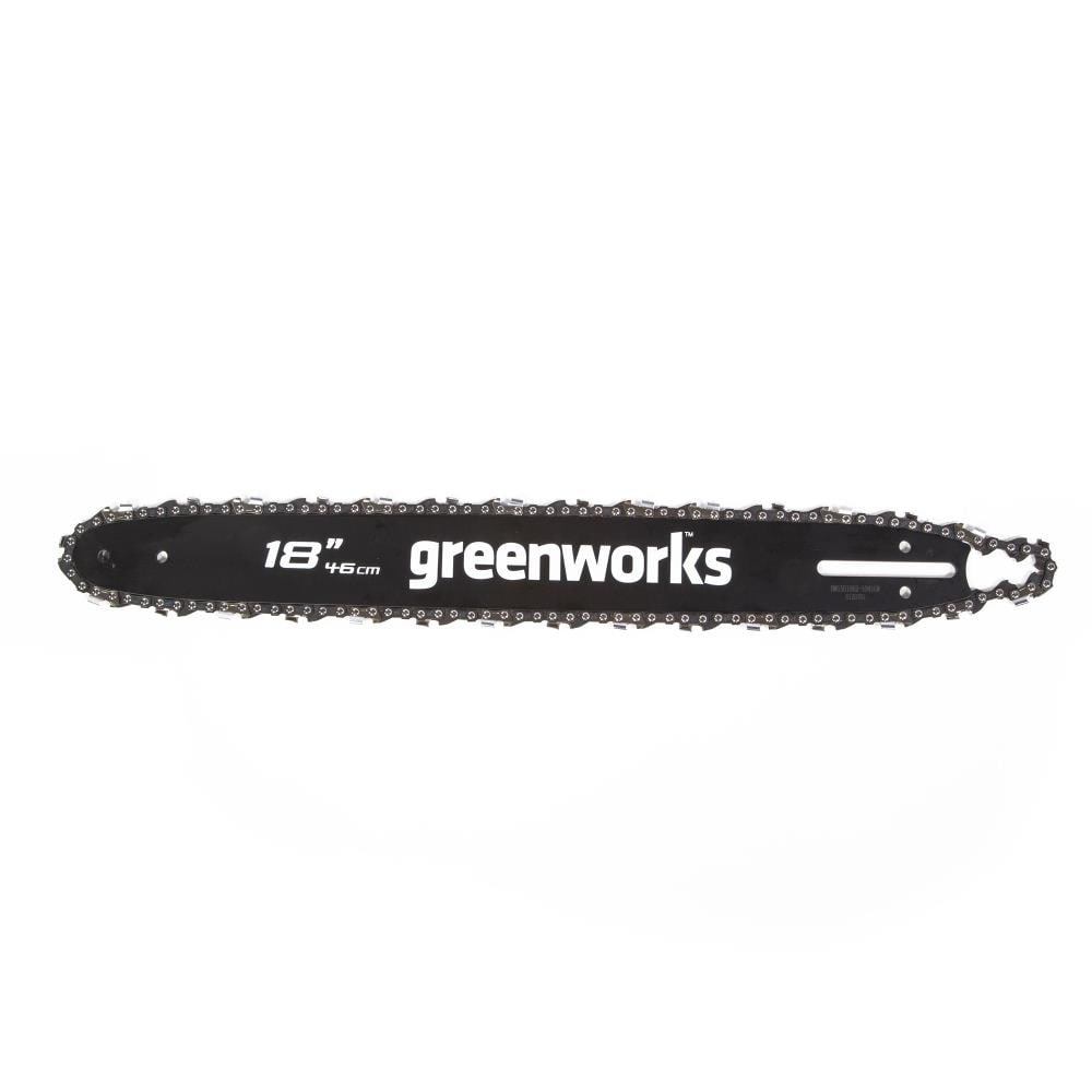 Greenworks - 18-inch Replacement Chainsaw Bar and Chain Combo - Black