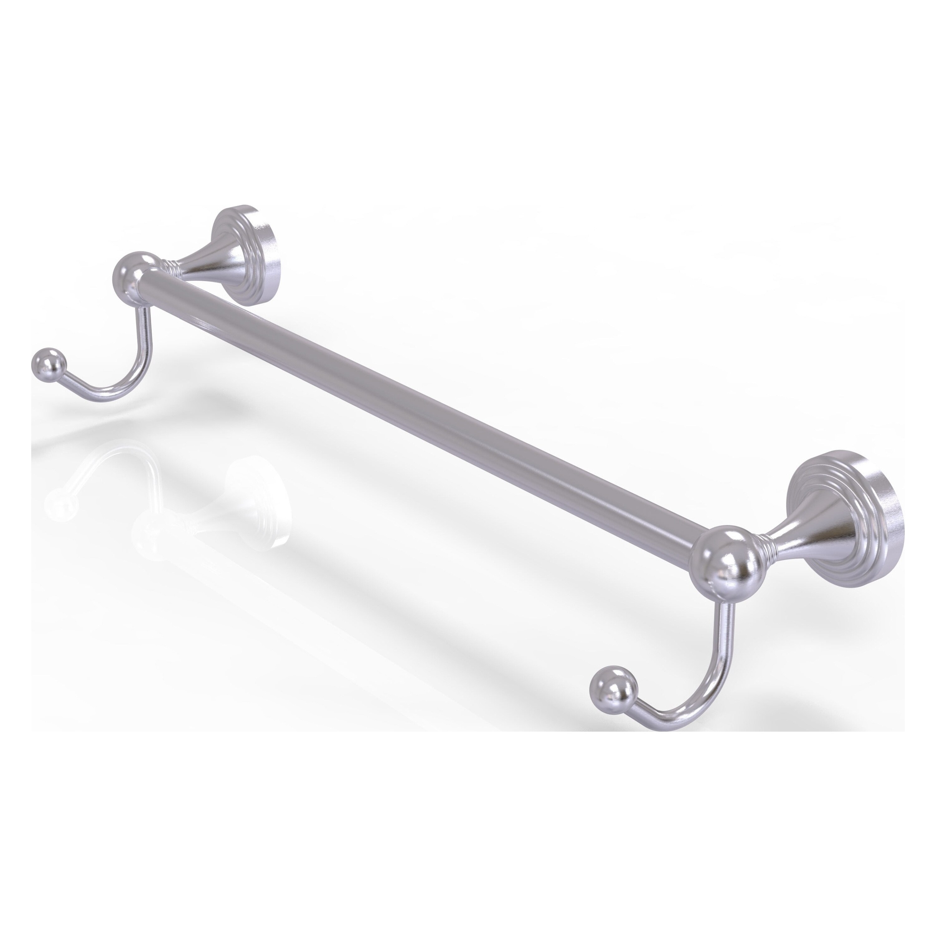 Allied Brass SG-41-30-HK-SCH Sag Harbor 30-in Satin Chrome Wall mount Single Towel Bar