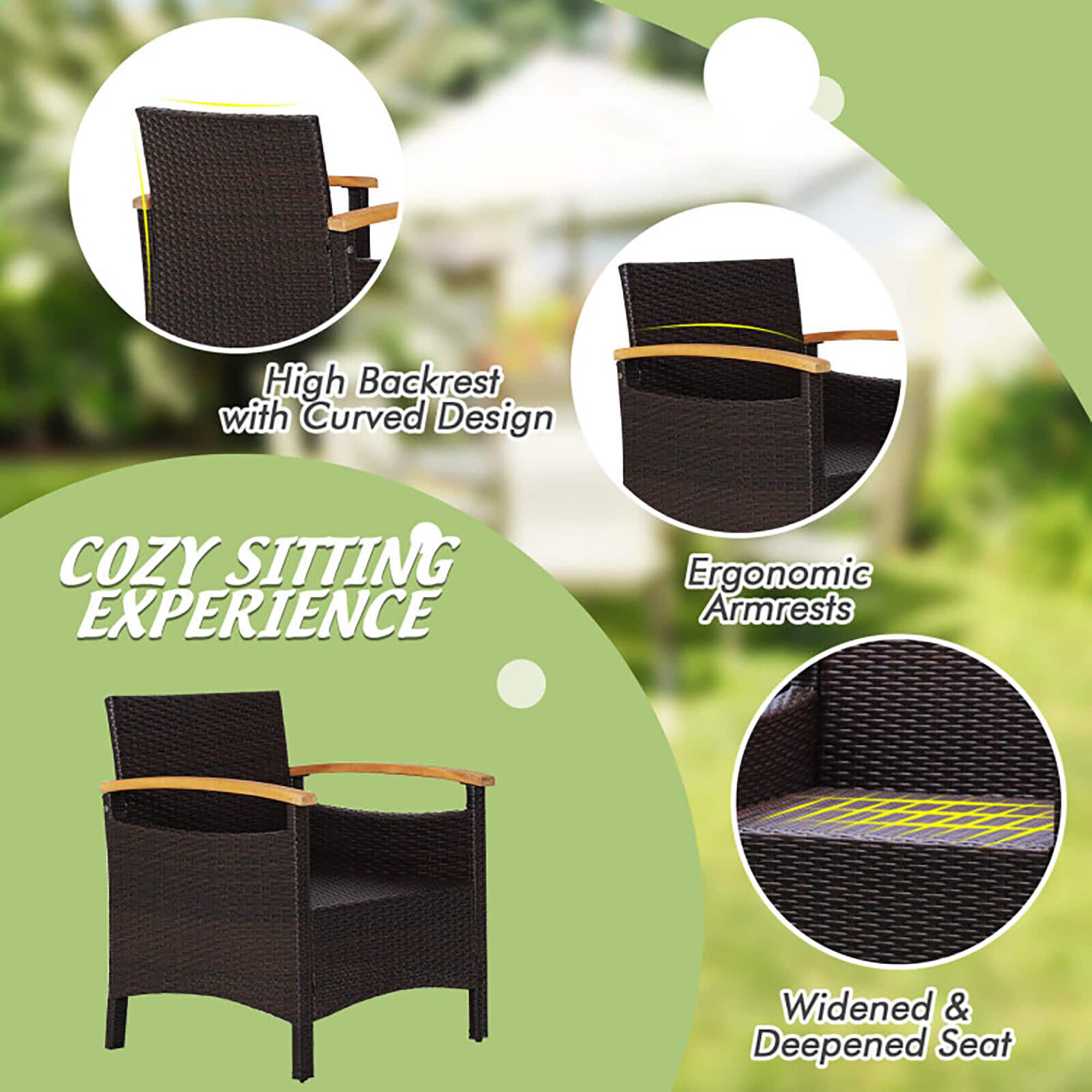 CASAINC WF-SM-KF-3700GY Patio-Conversation-Sets - View #5