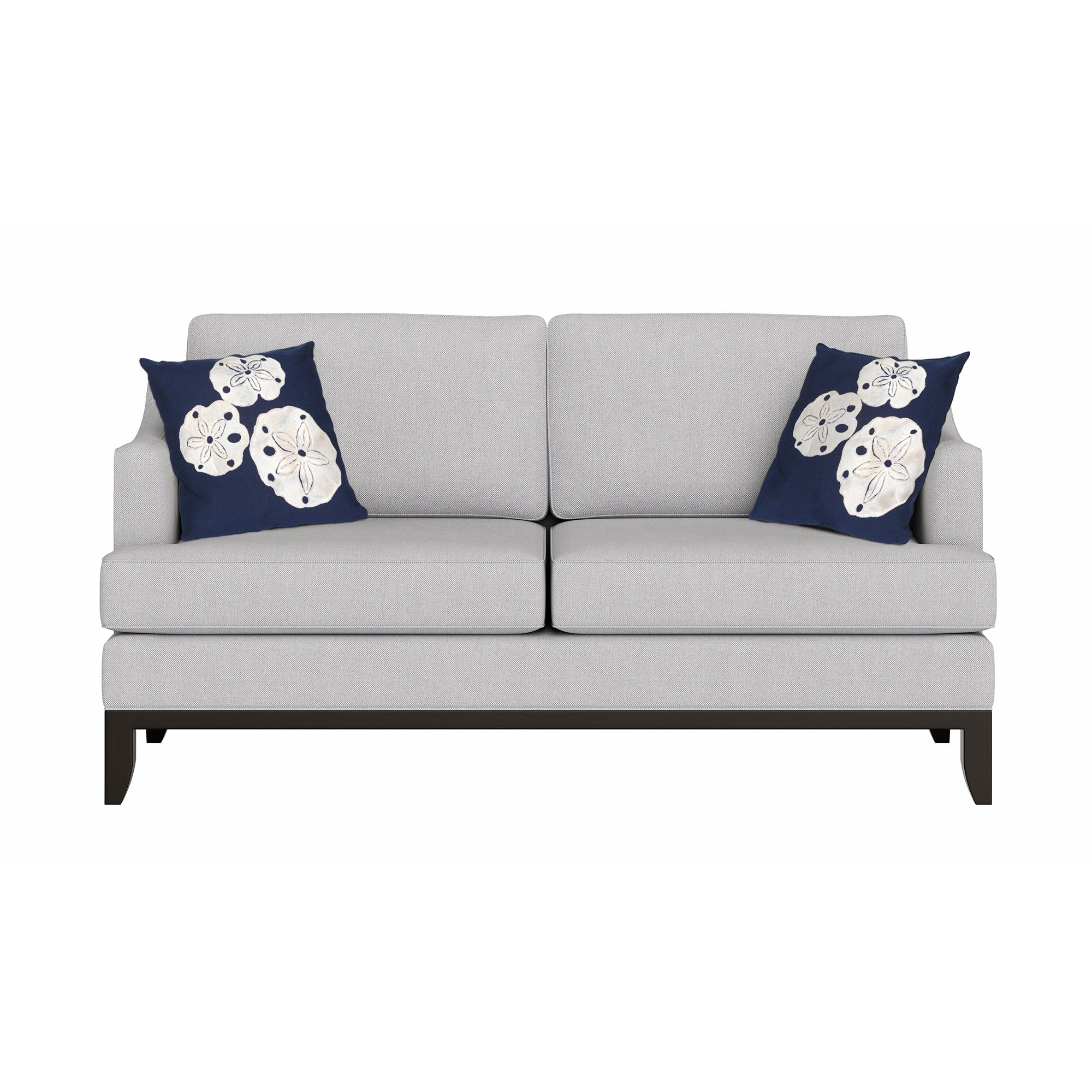 Liora Manne 7SA2S414033 Visions I 20-in x 20-in Navy Square Indoor Decorative Pillow