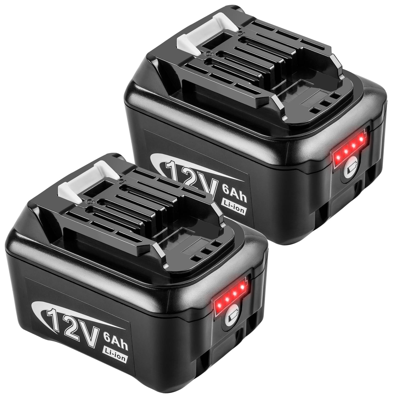 Anqtovp  2 pack 12 volt max high output corded power tool accessory with power level indicator for compatible cordless tools secure fast