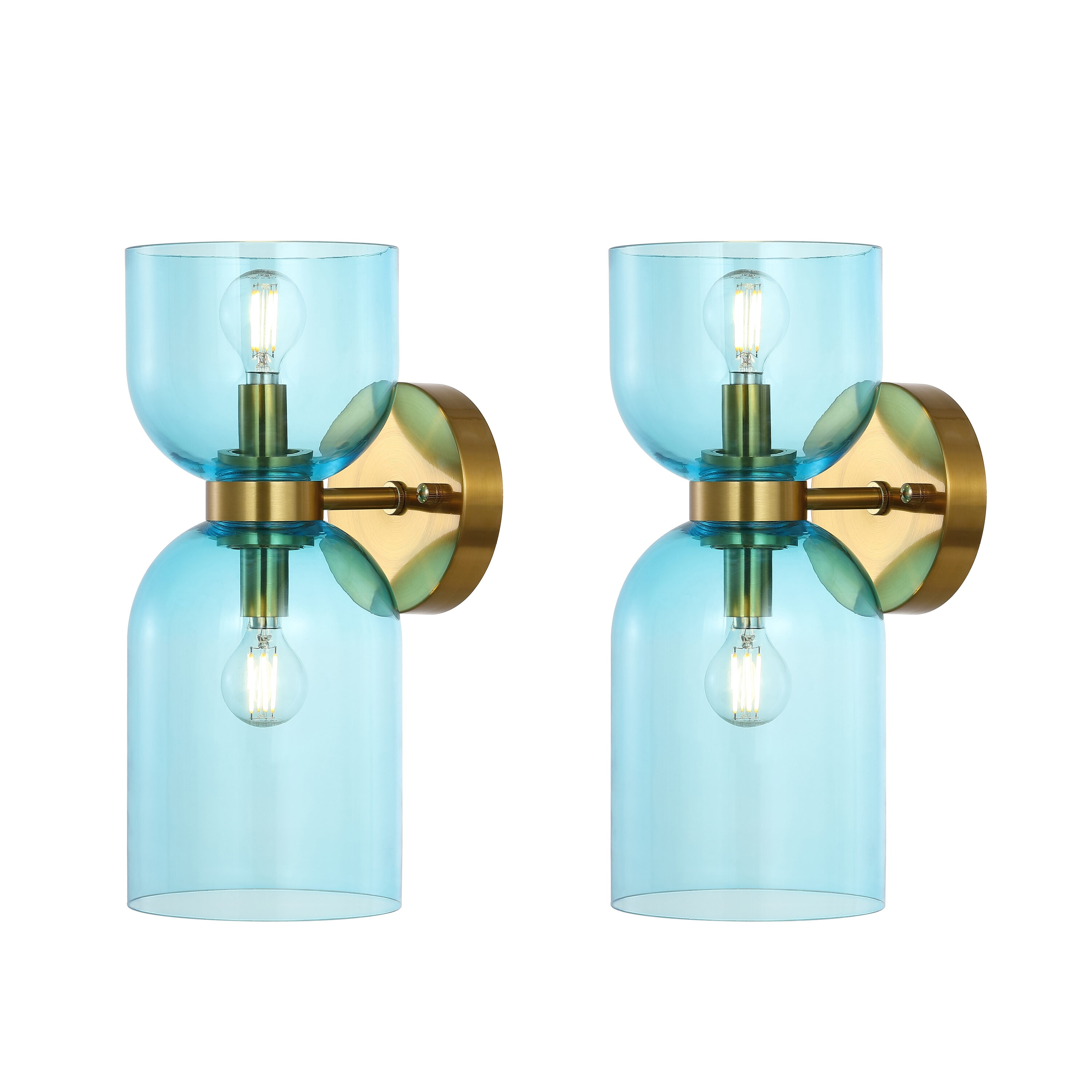 Safavieh SCN4089A-SET2 5.5-in W x 13-in H Metal Sconce Abstract Wall accent