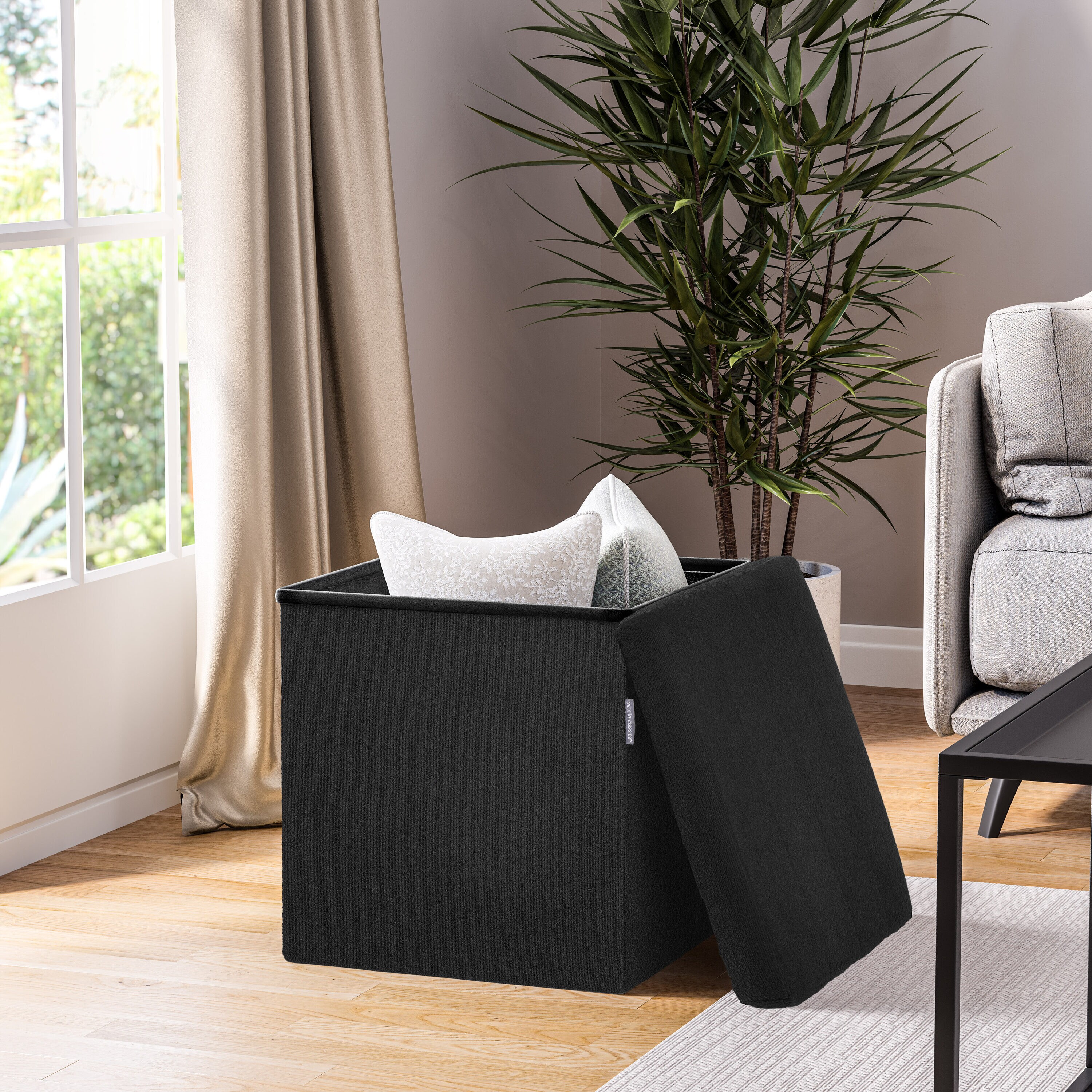 Seville Classics STR30273B Indoor-Ottomans - View #4