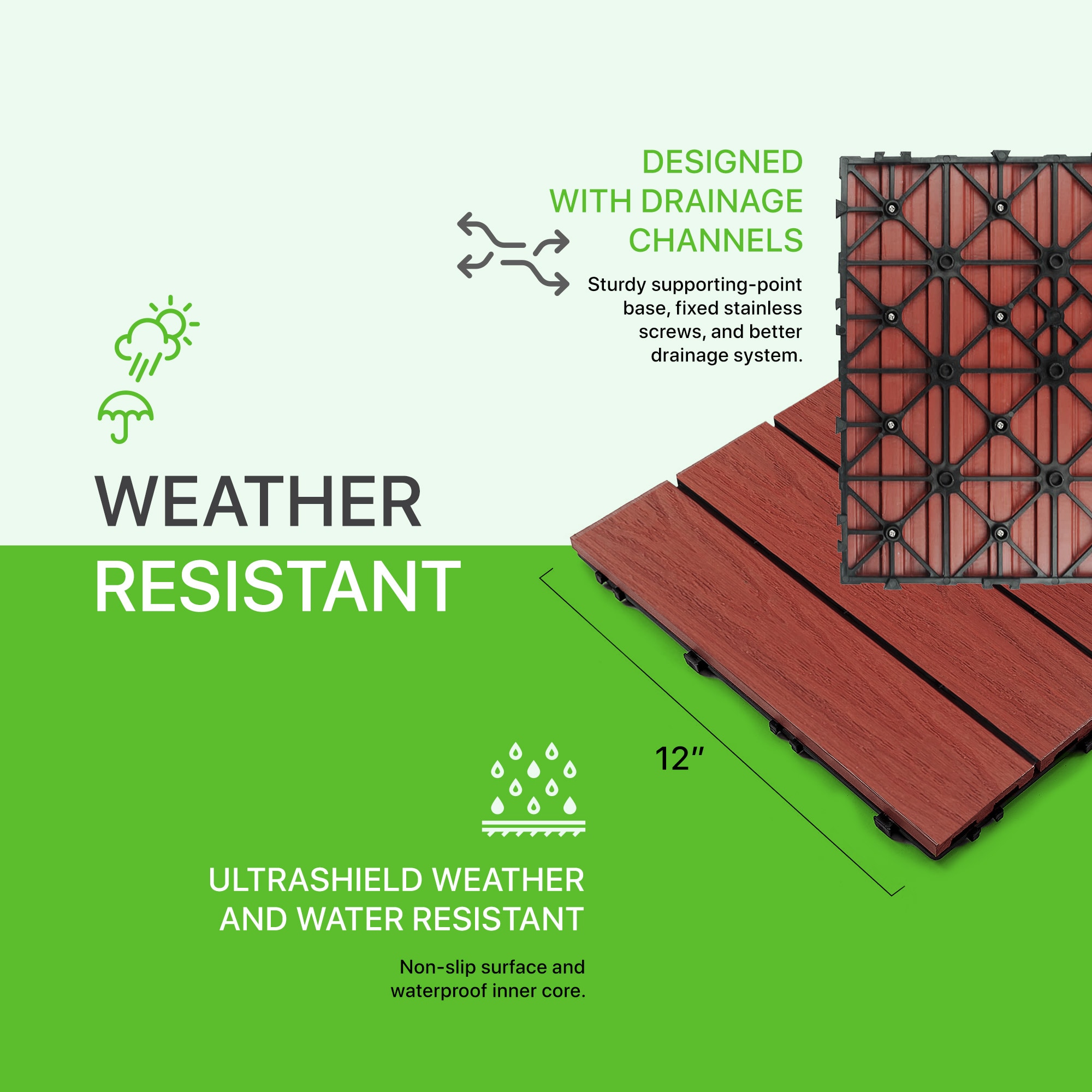 NewTechWood US-QD-ZX-SR Deck-Tiles - View #6