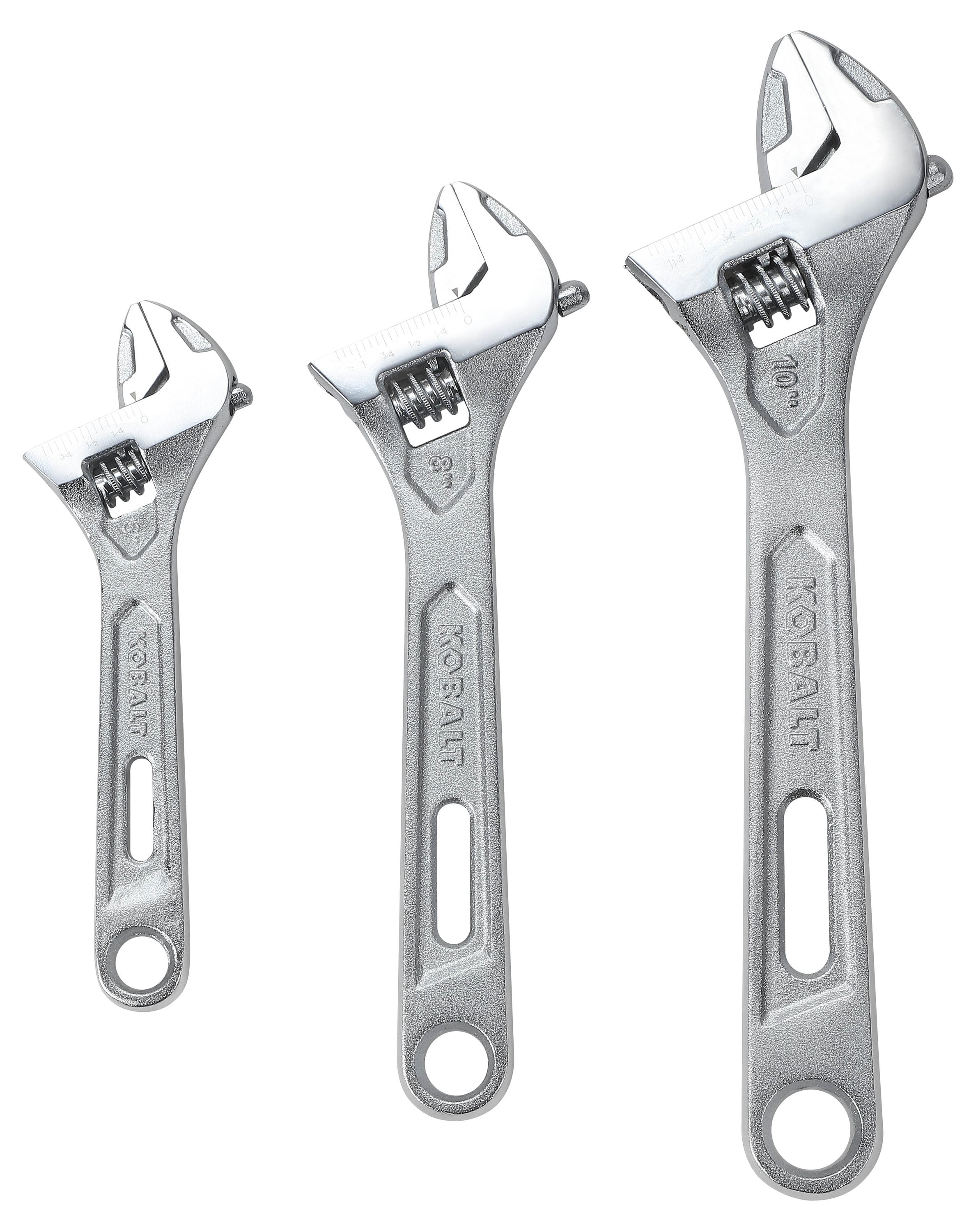 3-Piece 7.5-in Stainless Steel Adjustable Wrench Set in the