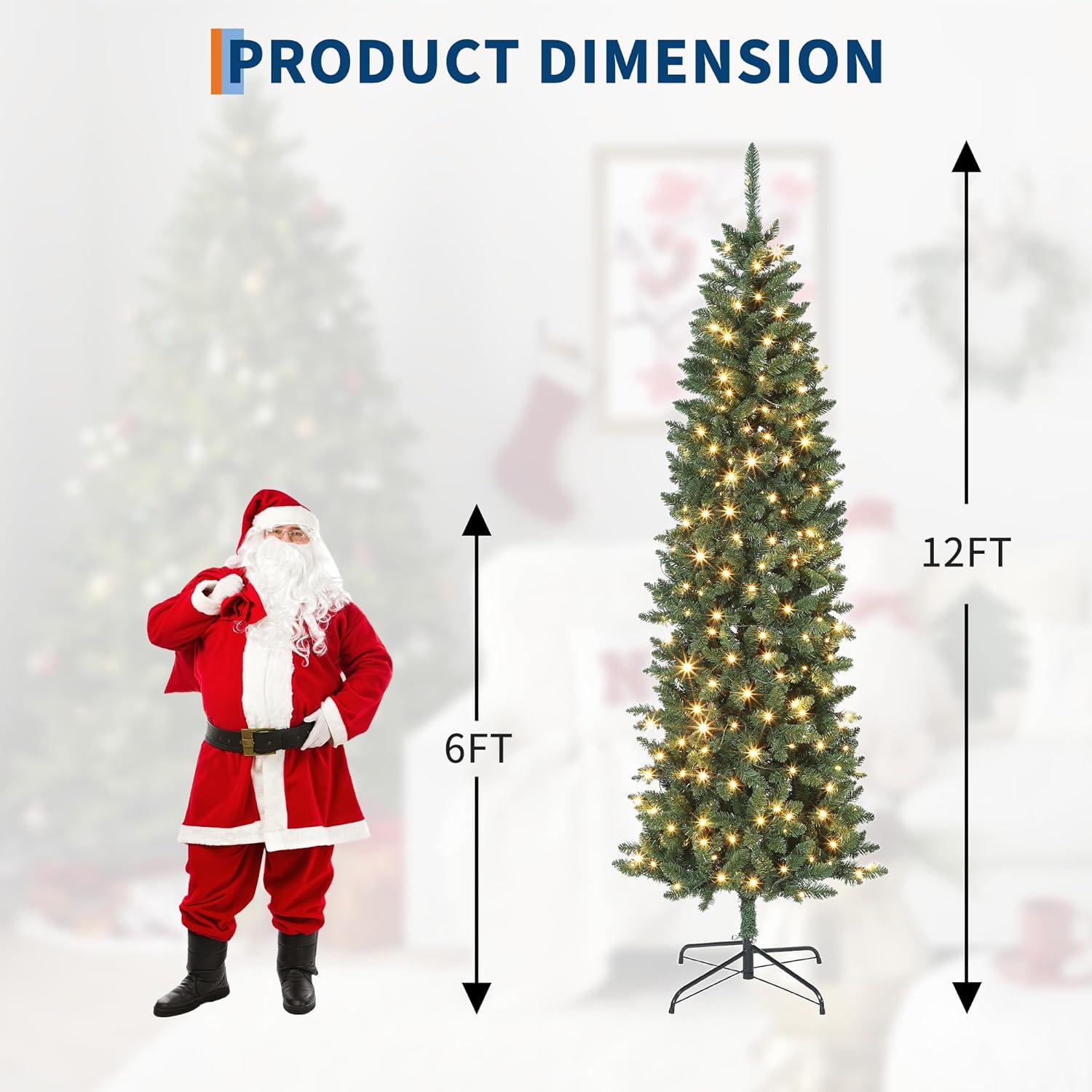 Qeetex YJCJ-PHK-35HHSNJ5 Artificial-Christmas-Trees - View #2