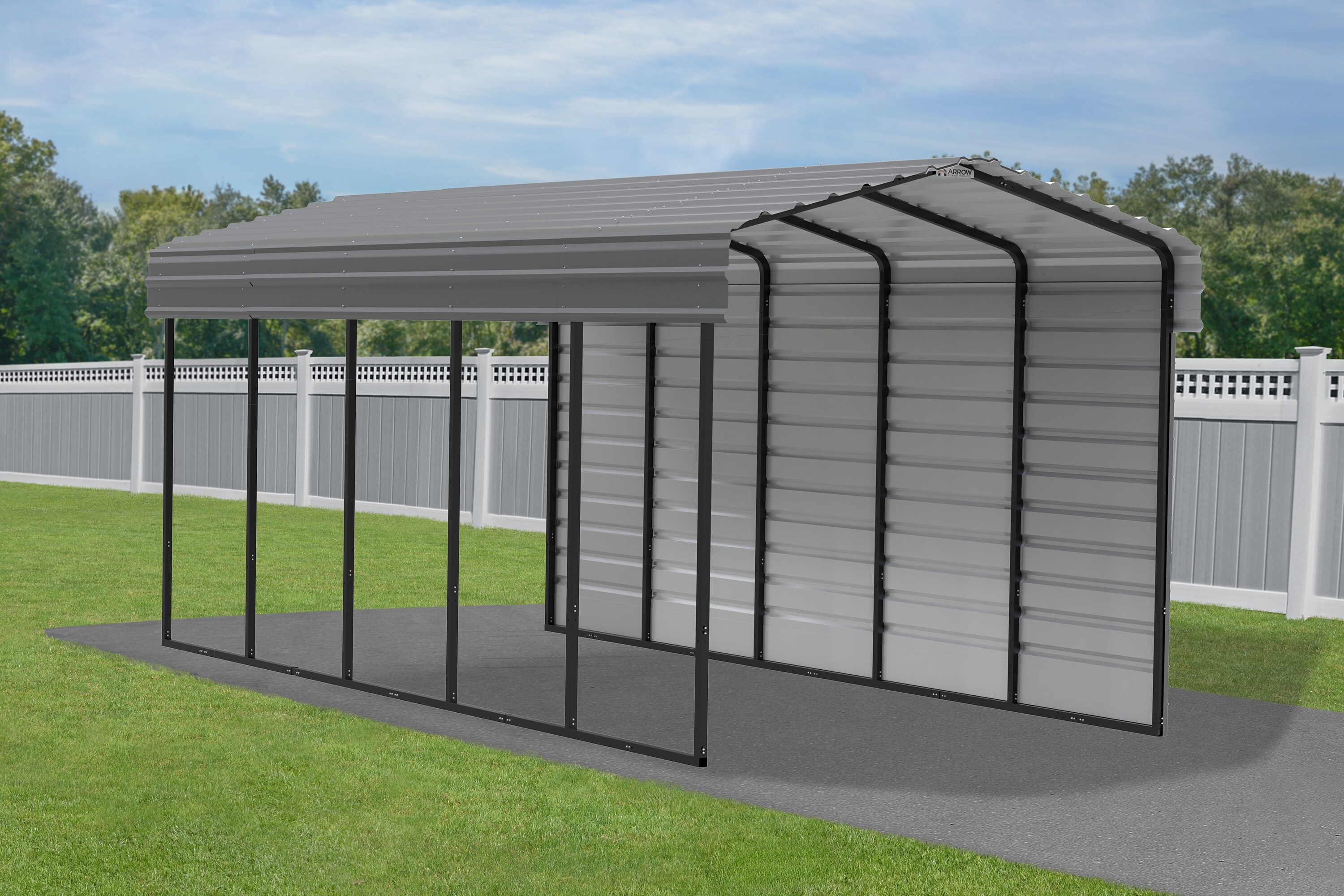 Arrow CPHC102409ECL1 Carport-Covers - View #11